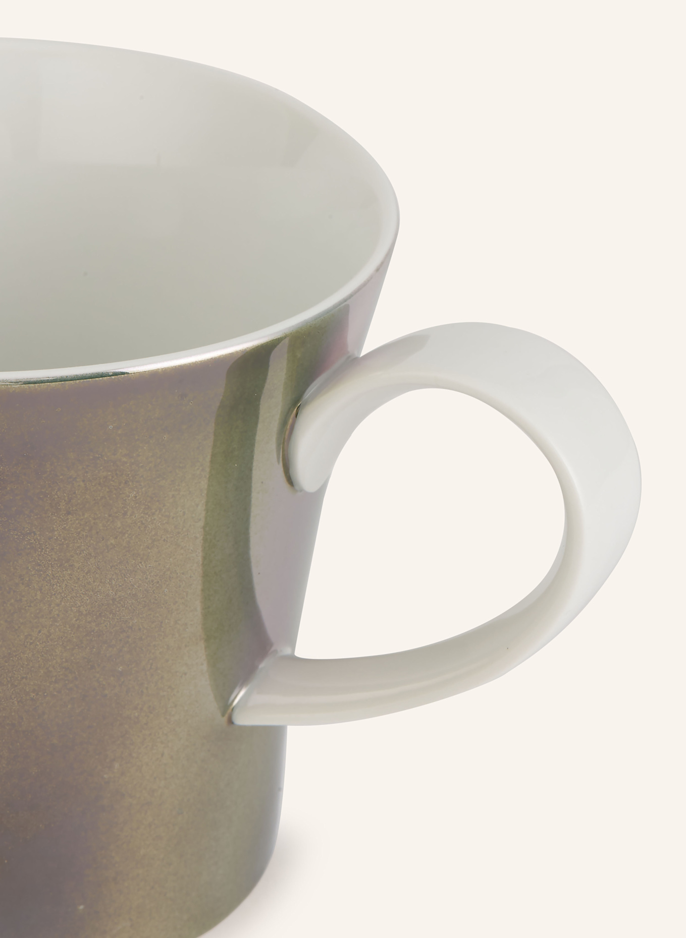 KPM Henkelbecher BERLIN TIERGARTEN: GRÜN / GRAU