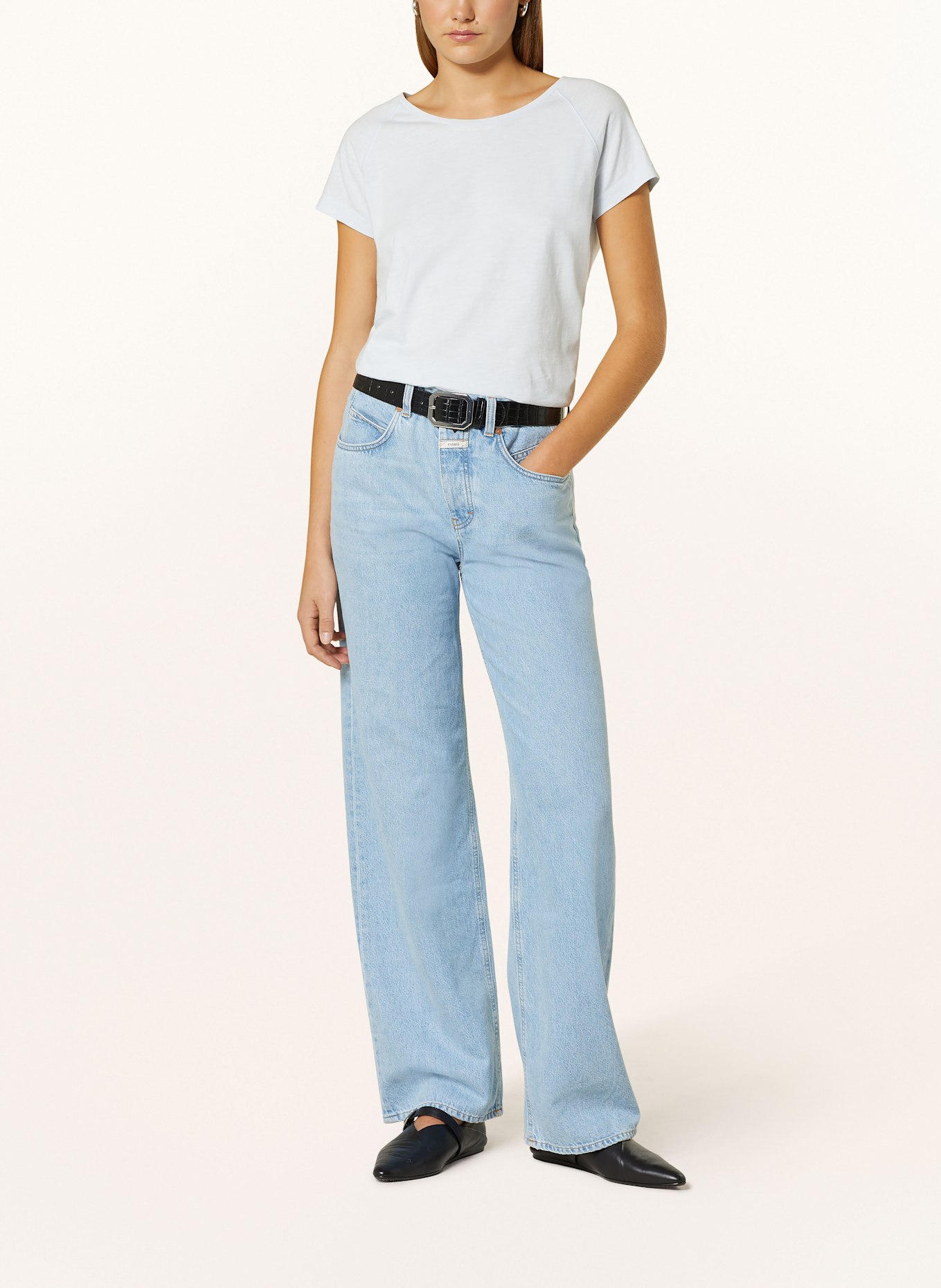 CLOSED T-shirt: LIGHT BLUE