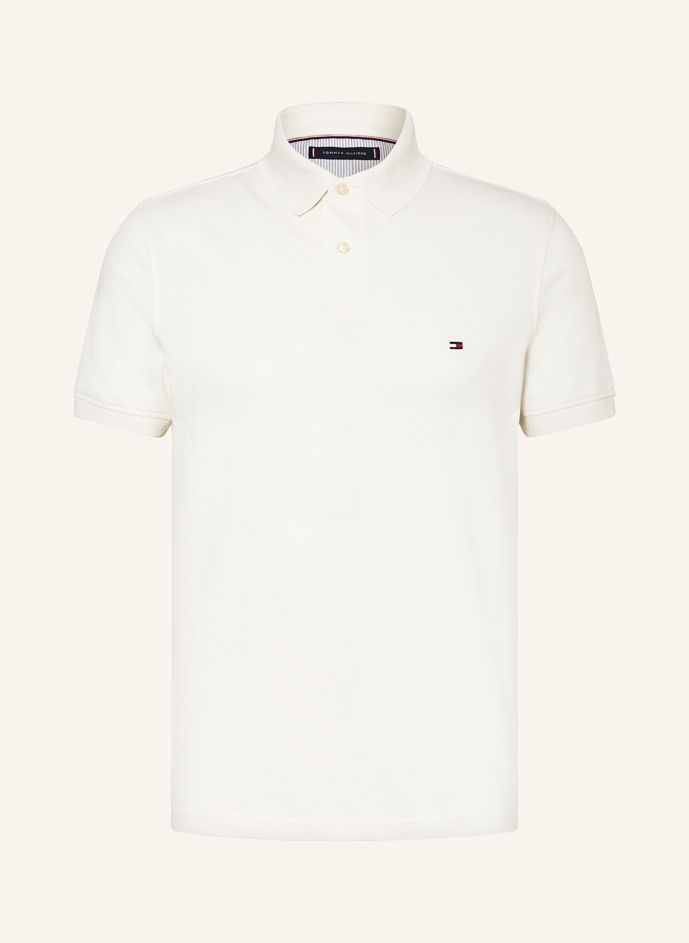 TOMMY HILFIGER Piqué polo shirt regular fit: BEIGE