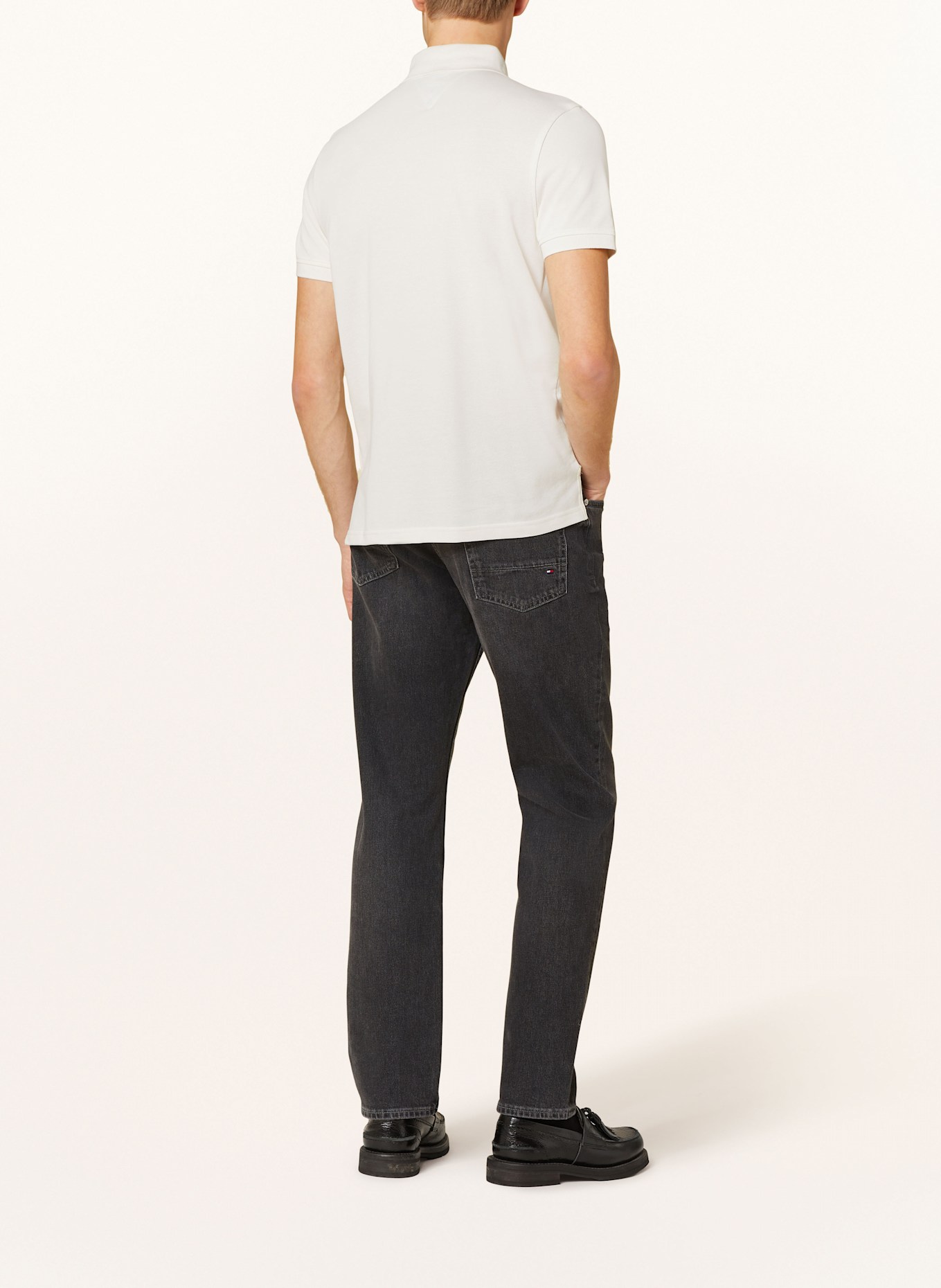 TOMMY HILFIGER Piqué polo shirt regular fit: BEIGE