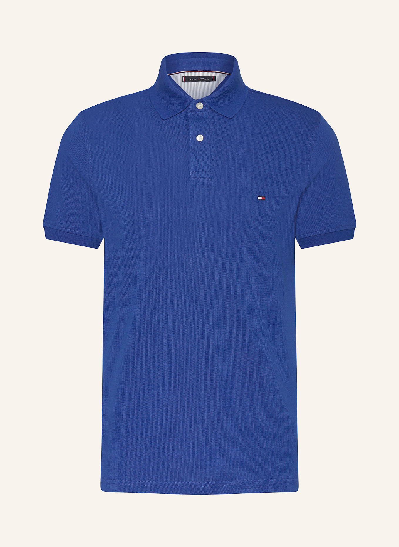 TOMMY HILFIGER Piqué-Poloshirt Regular Fit: BLAU