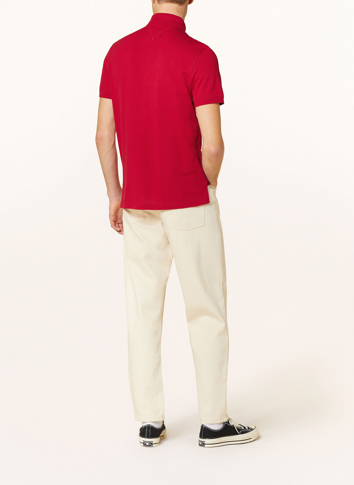 TOMMY HILFIGER Piqué-Poloshirt Regular Fit: ROT