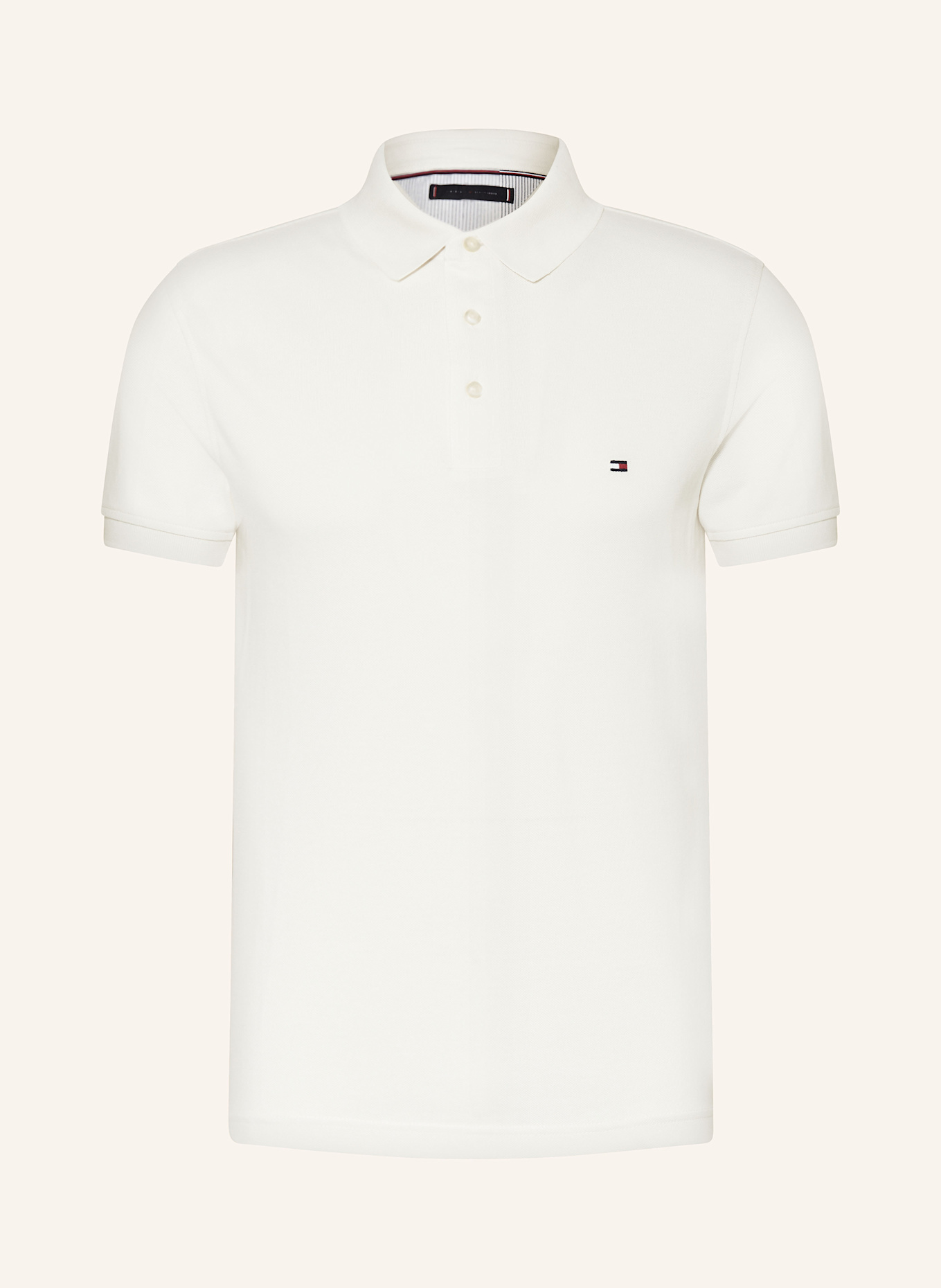 TOMMY HILFIGER Koszulka polo z piki slim fit: BIAŁY