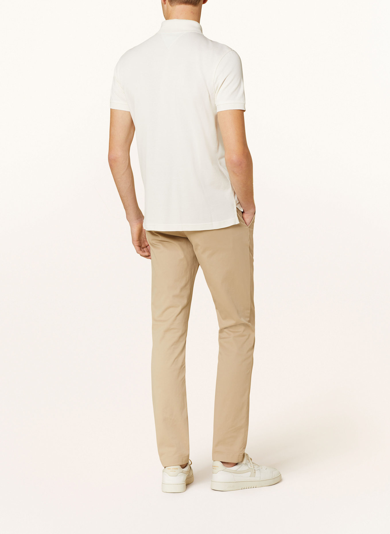 TOMMY HILFIGER Koszulka polo z piki slim fit: BIAŁY