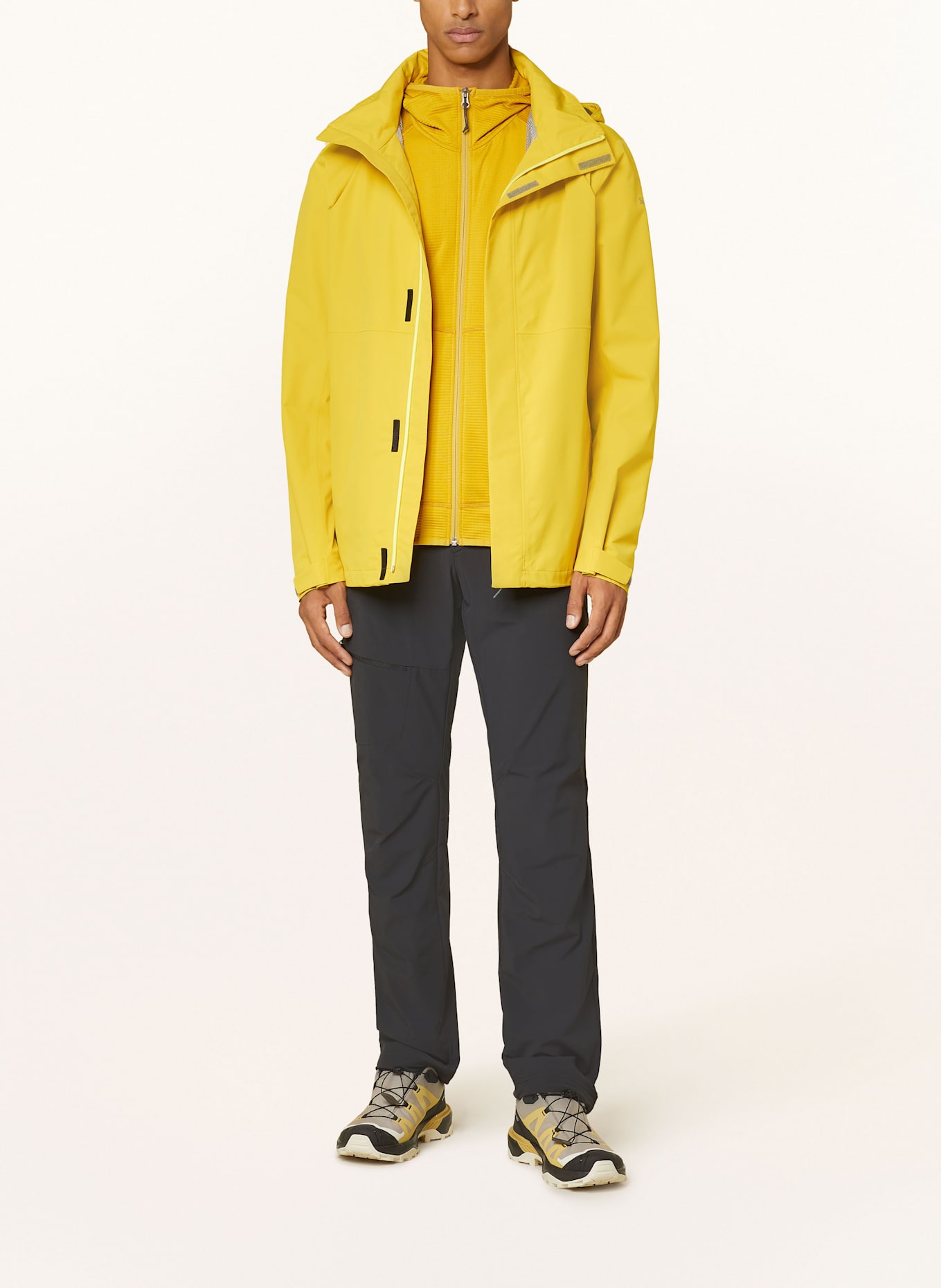 Schöffel  rain jacket: DARK YELLOW
