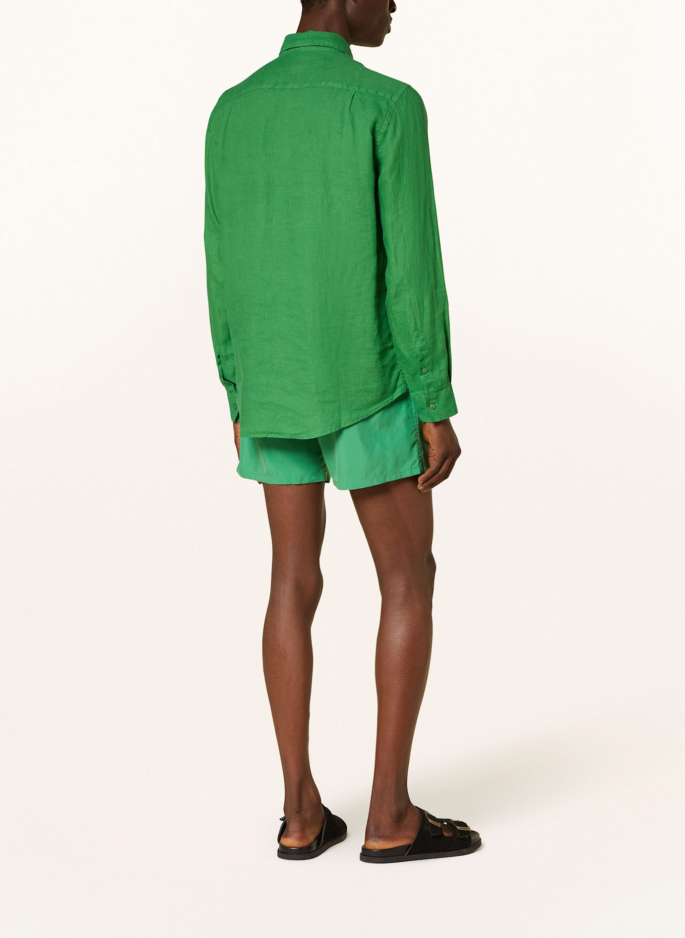 VILEBREQUIN Linen shirt regular fit: GREEN