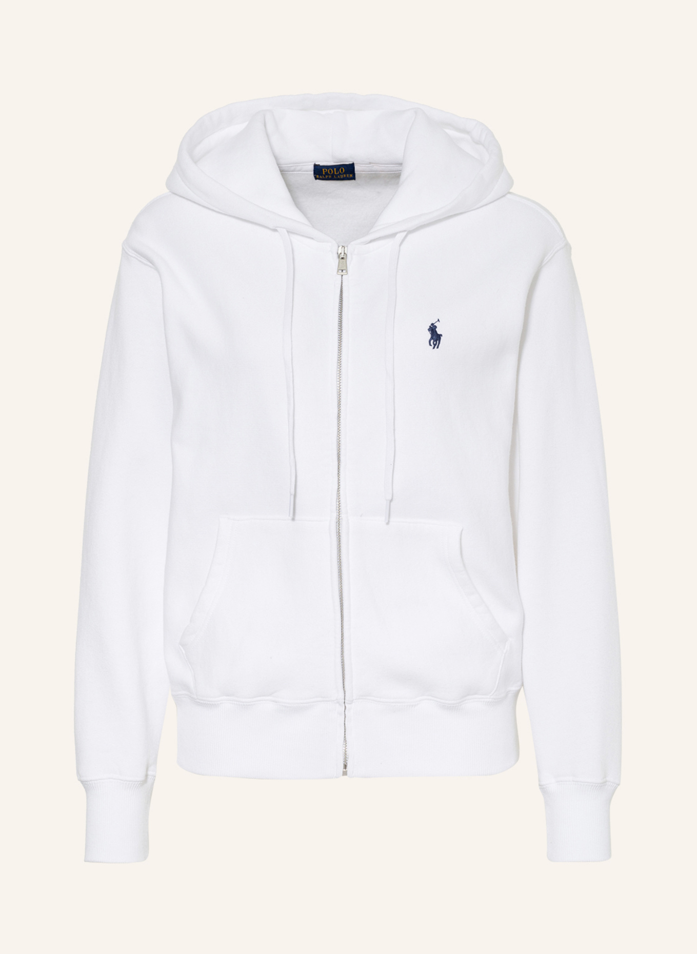 POLO RALPH LAUREN Sweat jacket in white