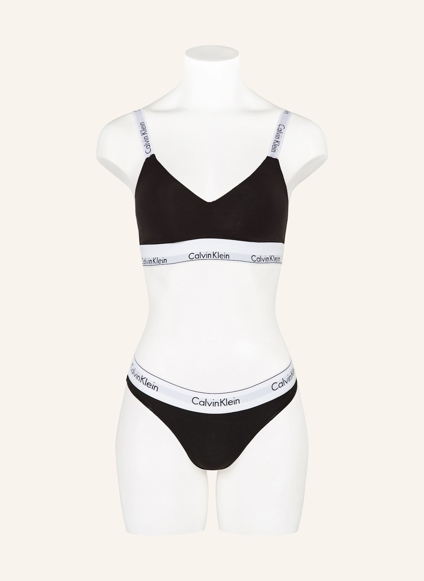 Calvin Klein Bralette MODERN COTTON, Color: BLACK (Image 2)