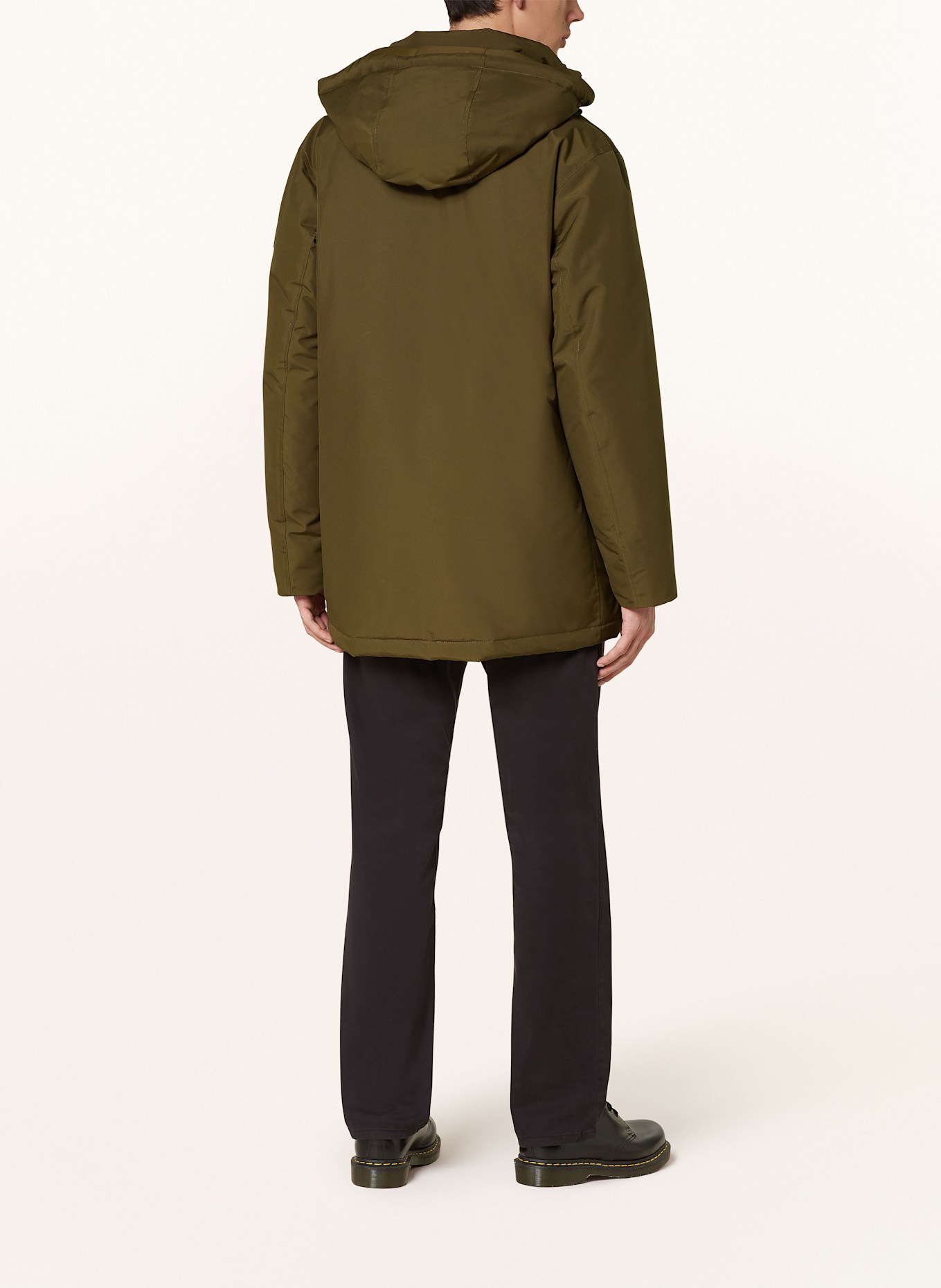 BOSS Parka OSIASS mit abnehmbarer Kapuze: KHAKI