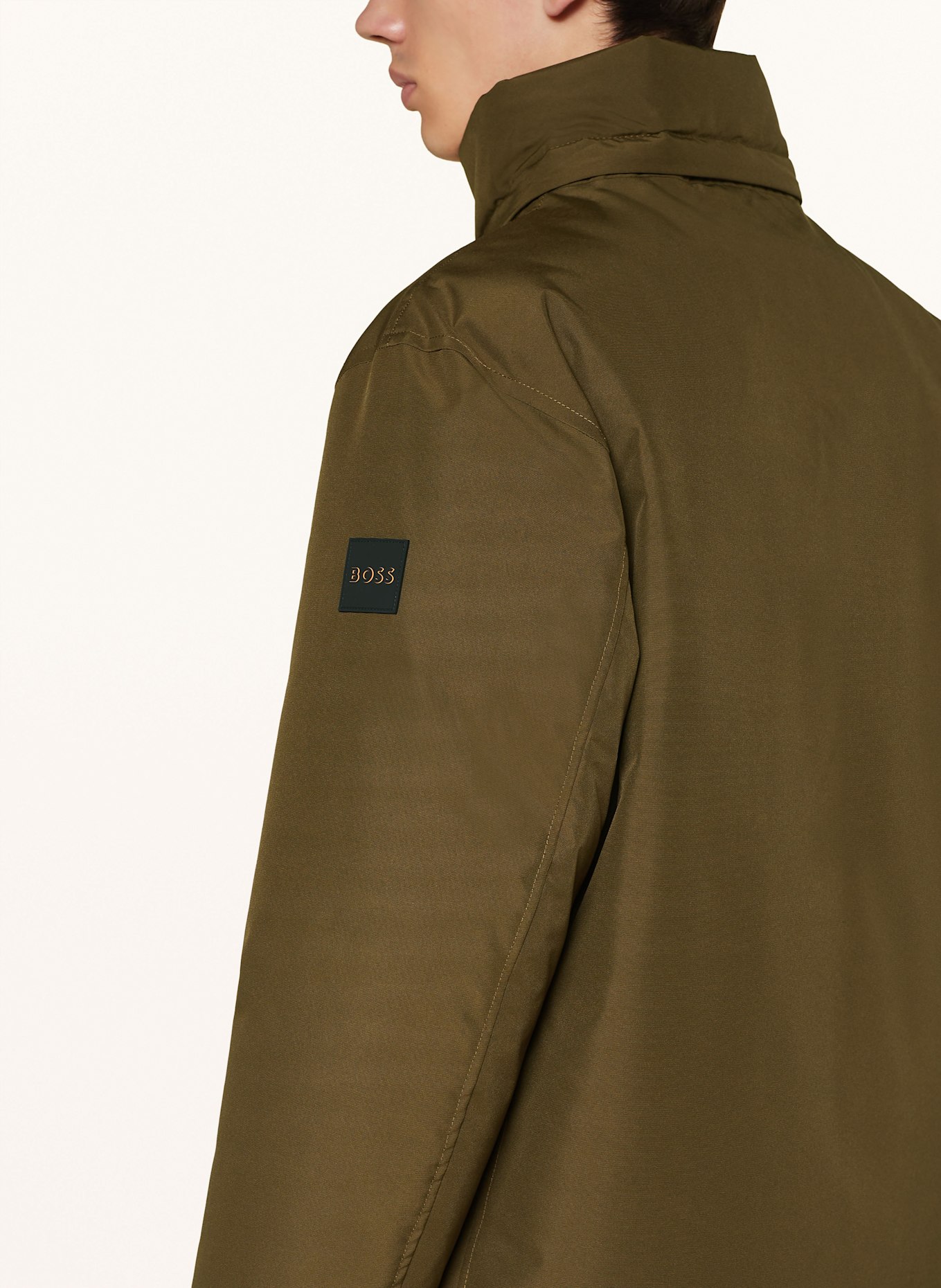 BOSS Parka OSIASS mit abnehmbarer Kapuze: KHAKI