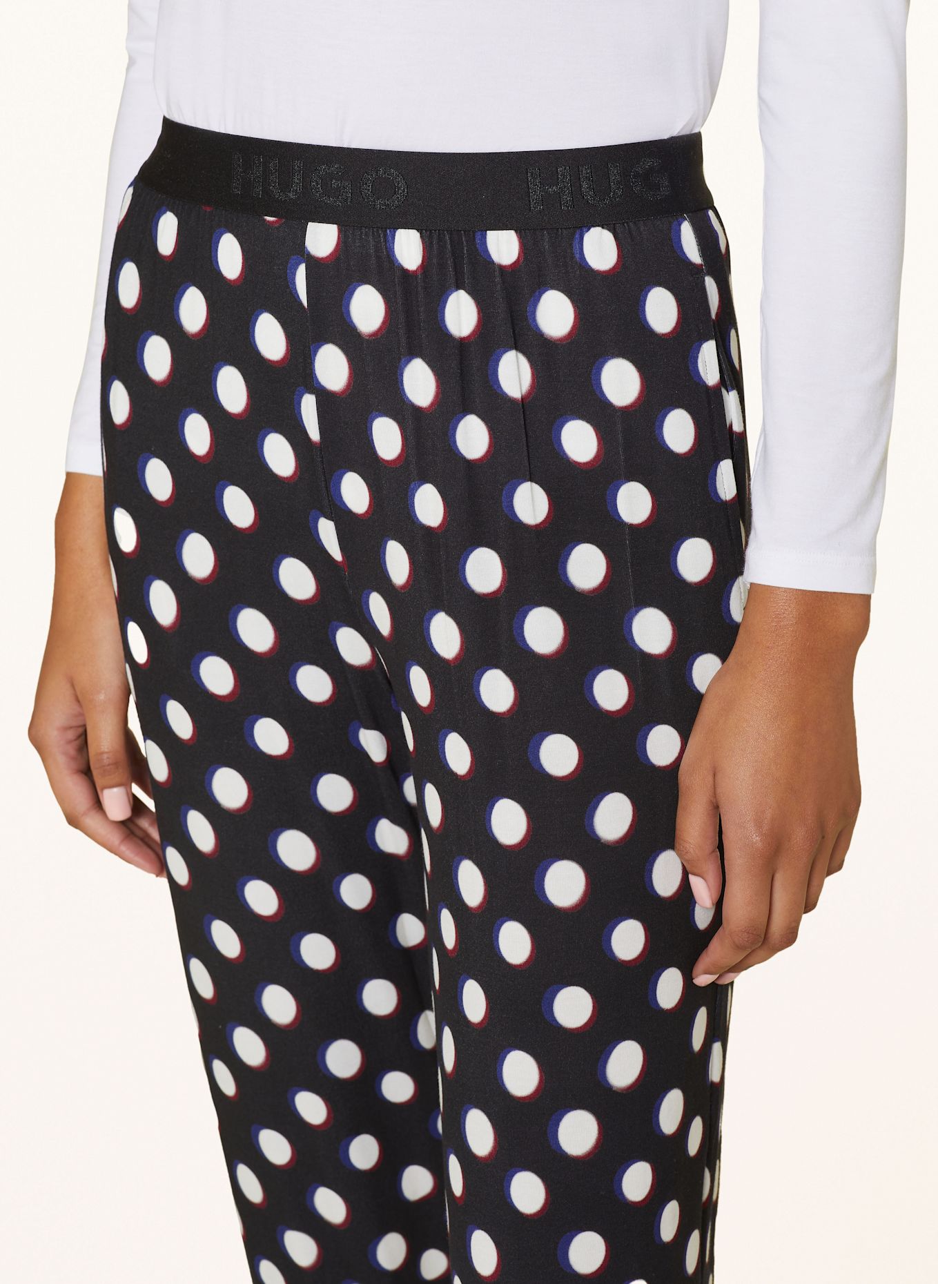 HUGO Schlafhose UNITE: SCHWARZ / WEISS / DUNKELBLAU