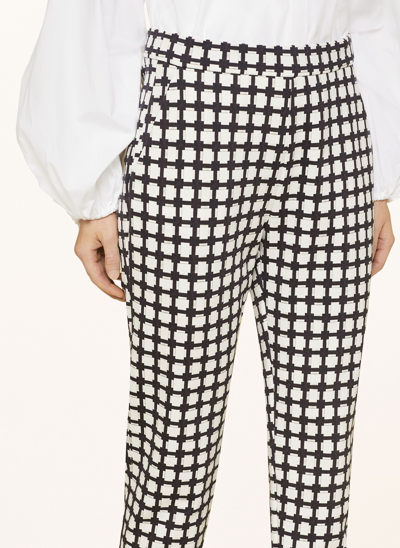 MAC DAYDREAM Spodnie 7/8 BEAUTY: CZARNY / BIAŁY