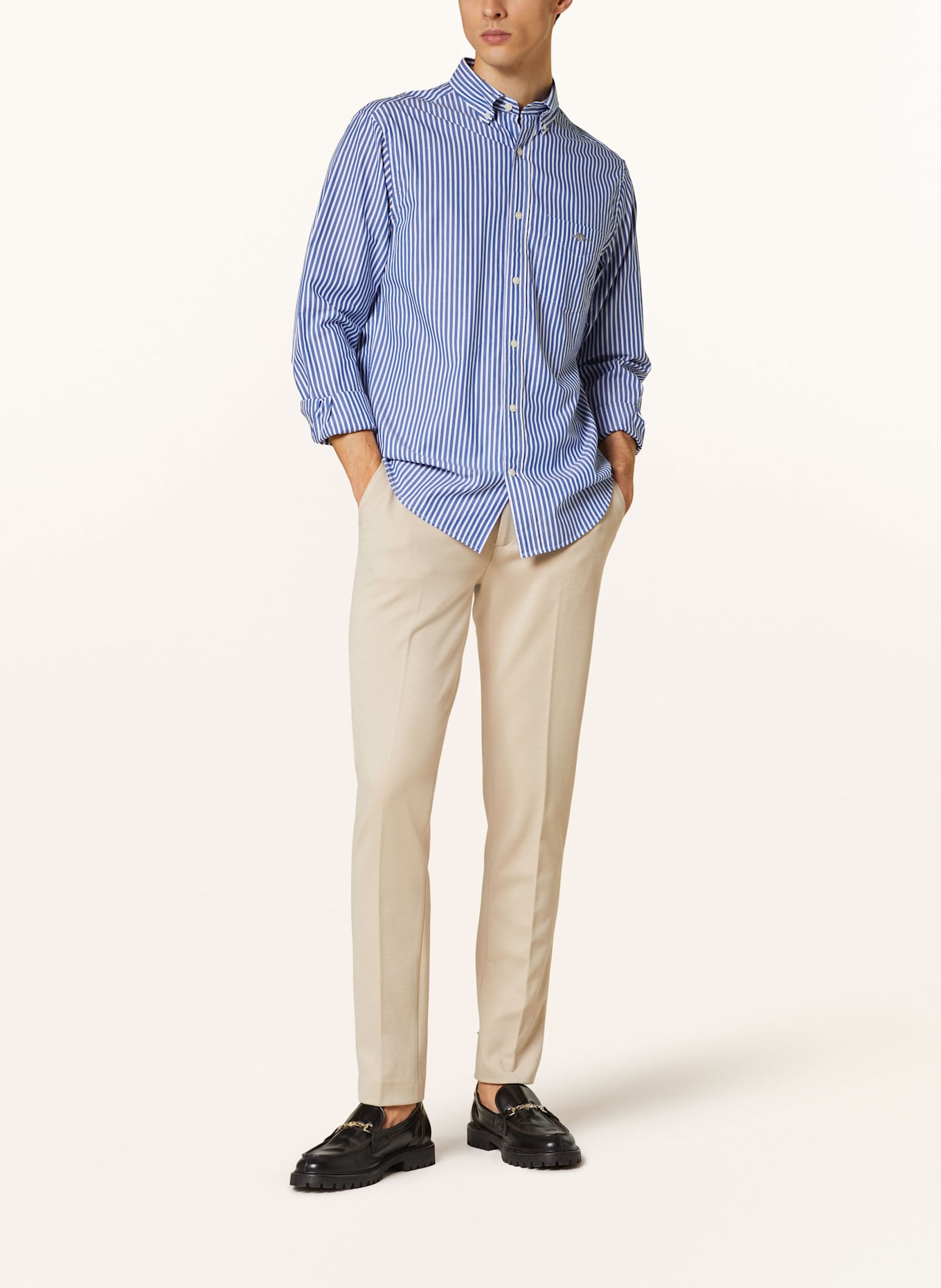 GANT Hemd Regular Fit: BLAU / WEISS