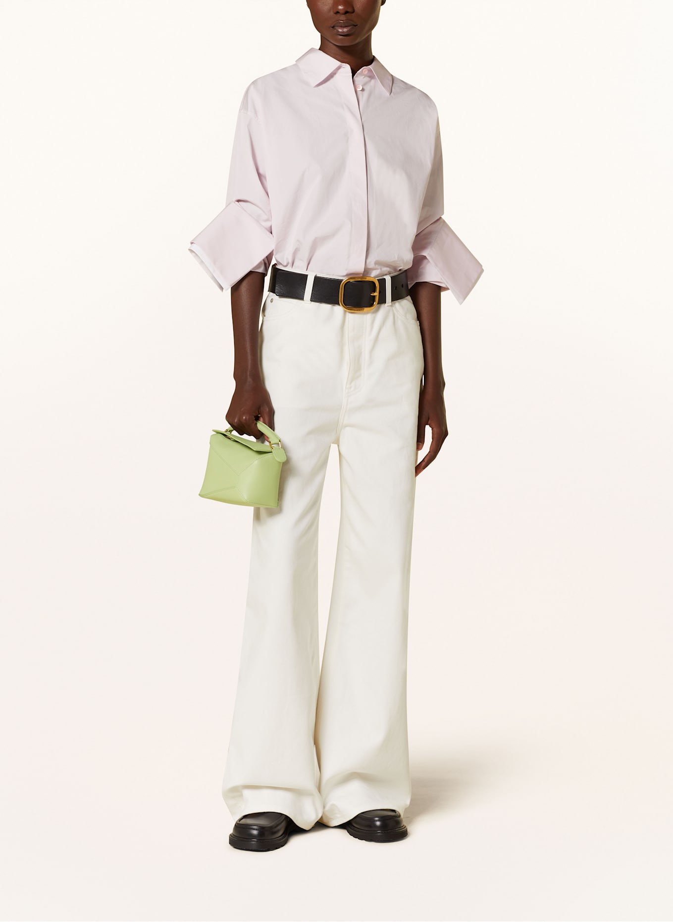 LOEWE Torebka PUZZLE EDGE MINI: JASNOZIELONY