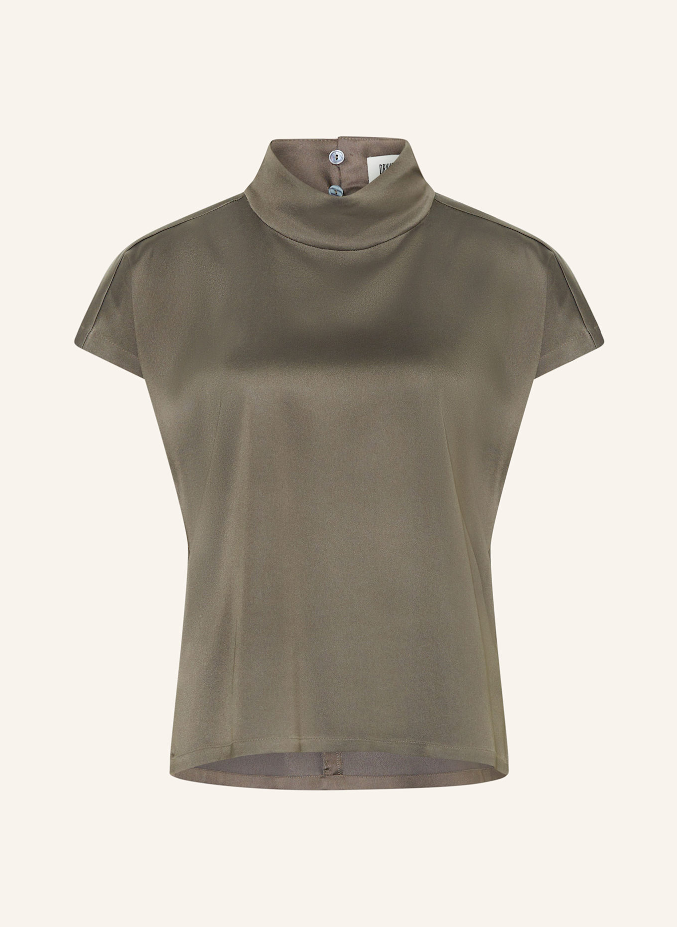 DRYKORN Shirt blouse ALARIA_1 made of satin: GRAY