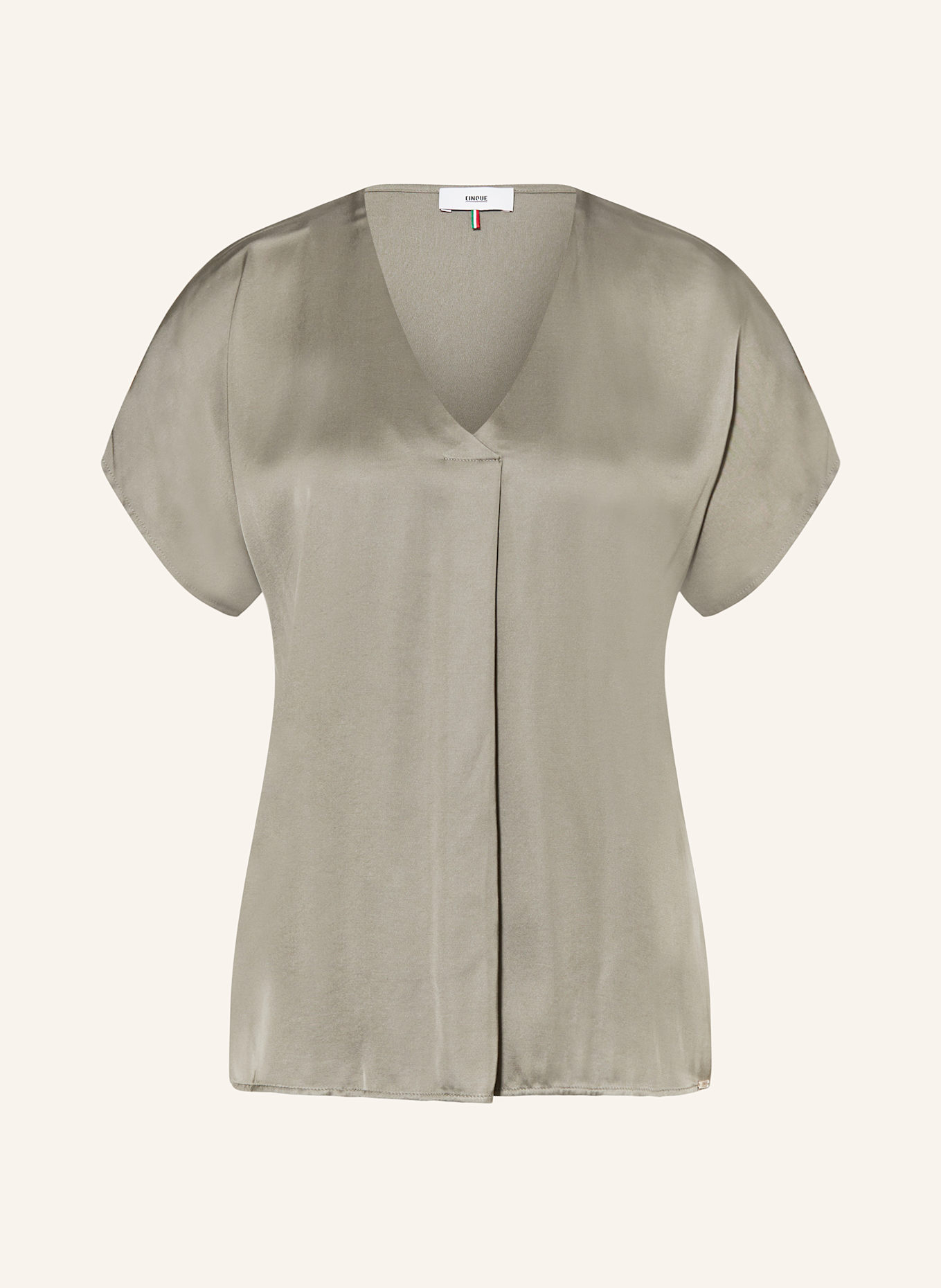 CINQUE Blusenshirt CIVANEA im Materialmix: GRÜN