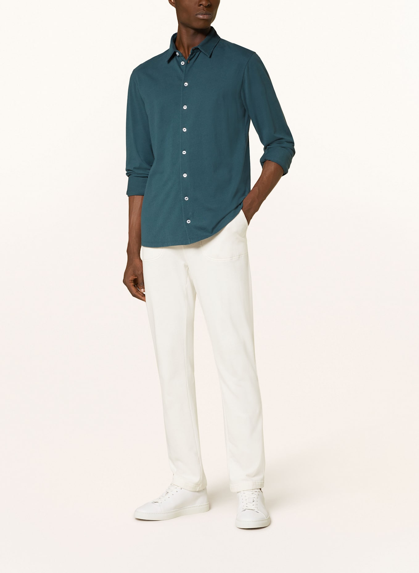 Juvia Jersey shirt KOA slim fit: TEAL