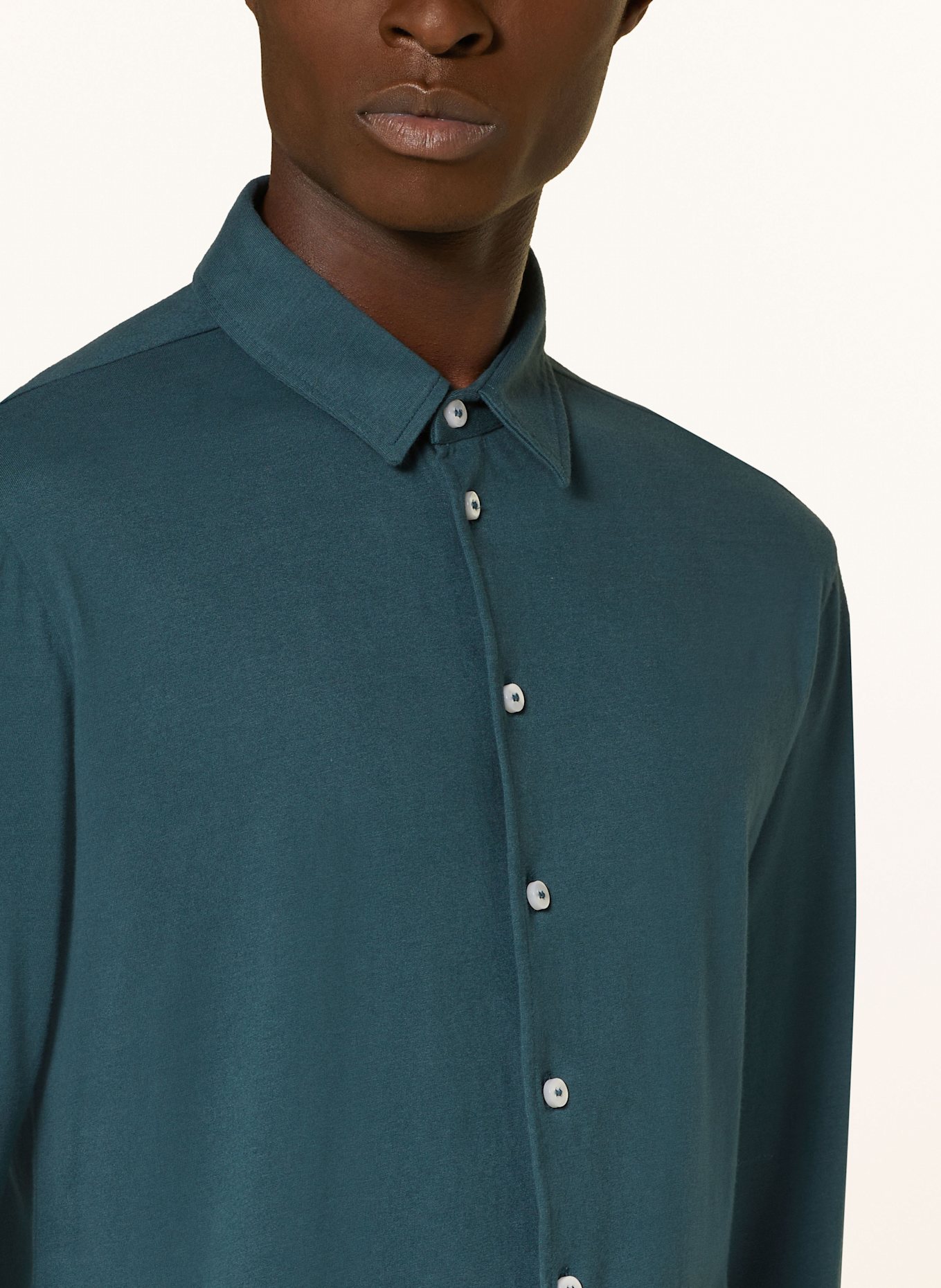 Juvia Jersey shirt KOA slim fit: TEAL