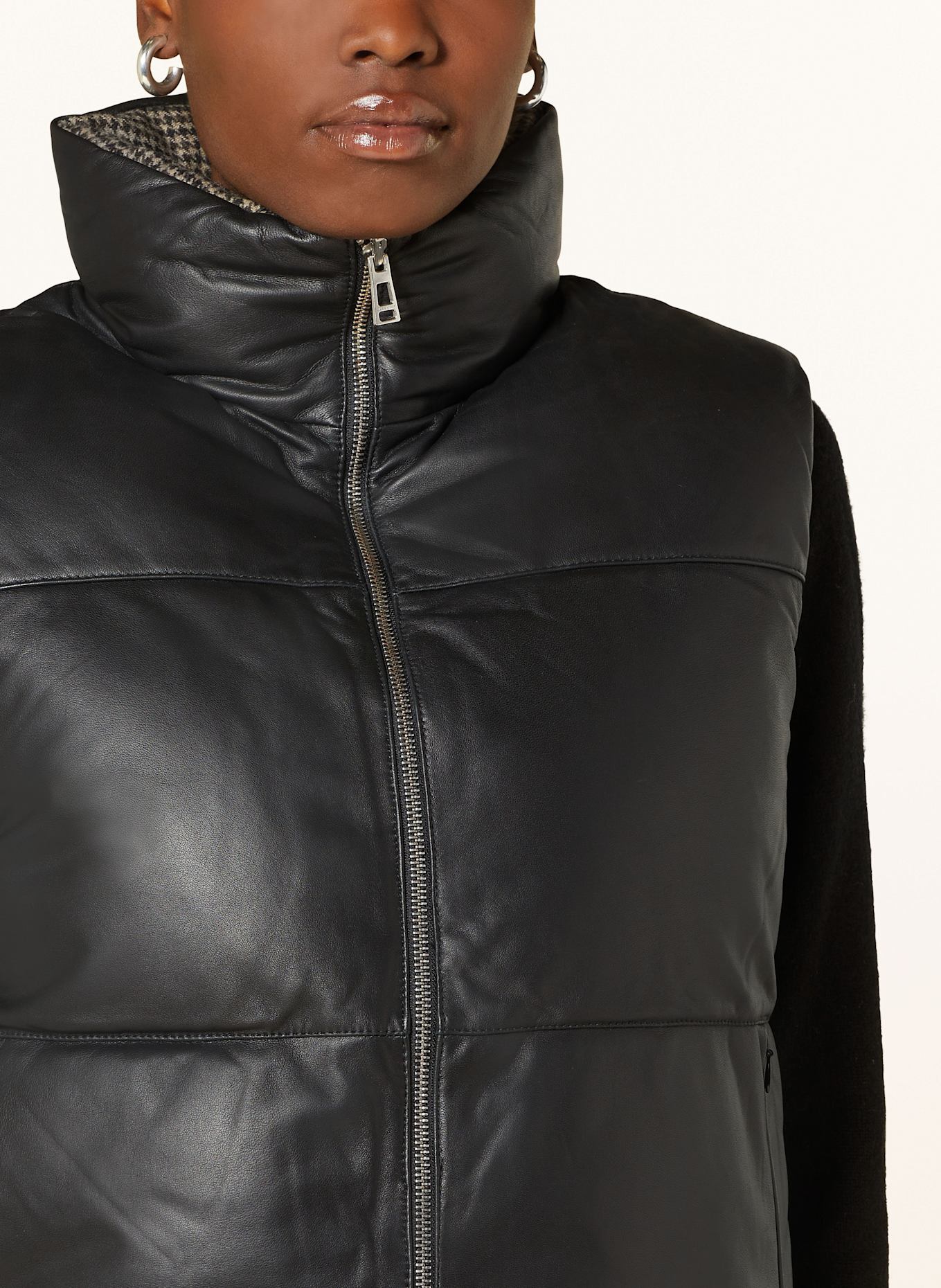 BELSTAFF RHODIUM reversible quilted vest, Color: BLACK (Image 4)