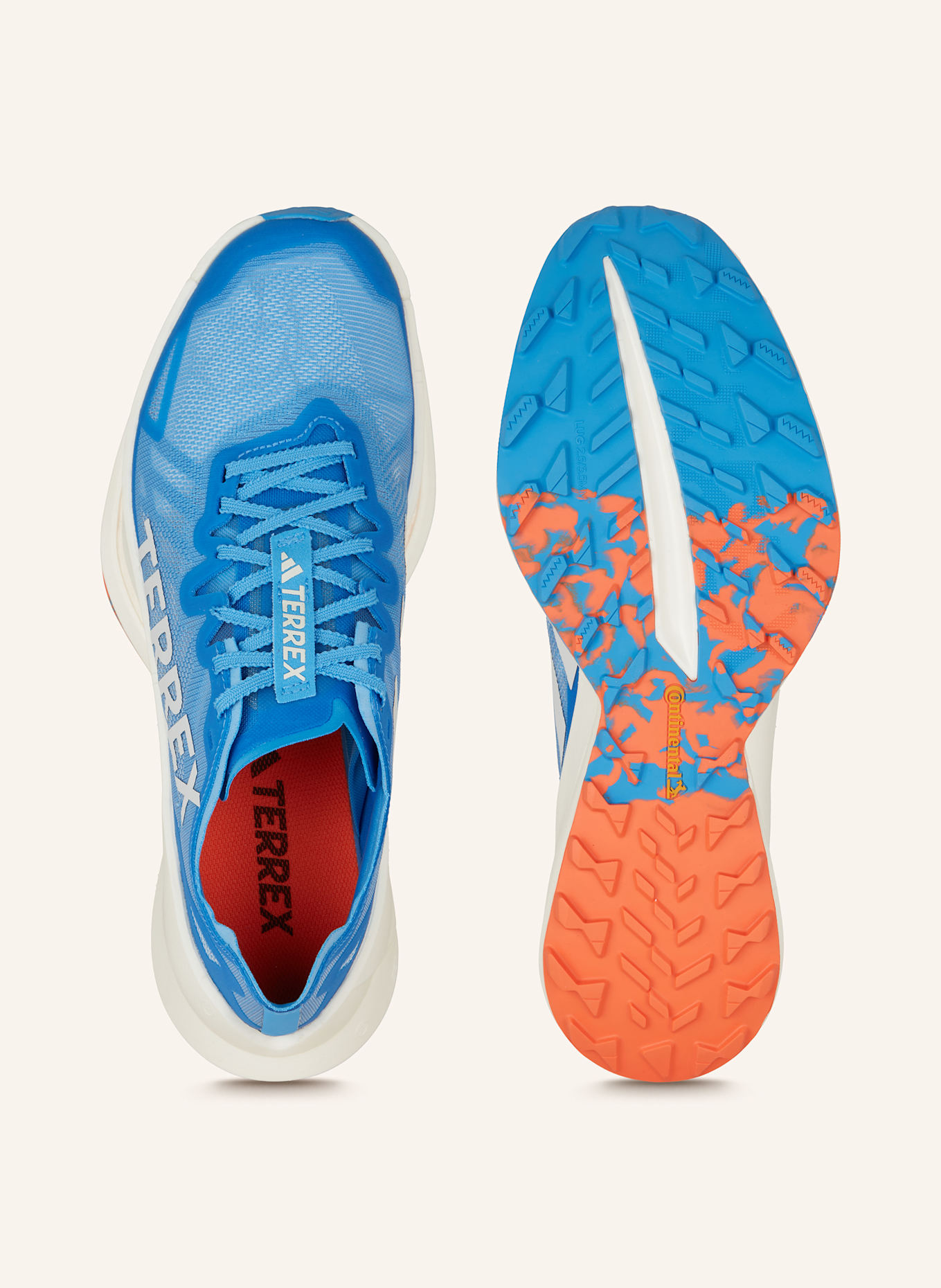adidas TERREX Trail running shoes TERREX AGRAVIC SPEED ULTRA TRAIL in light blue light orange white