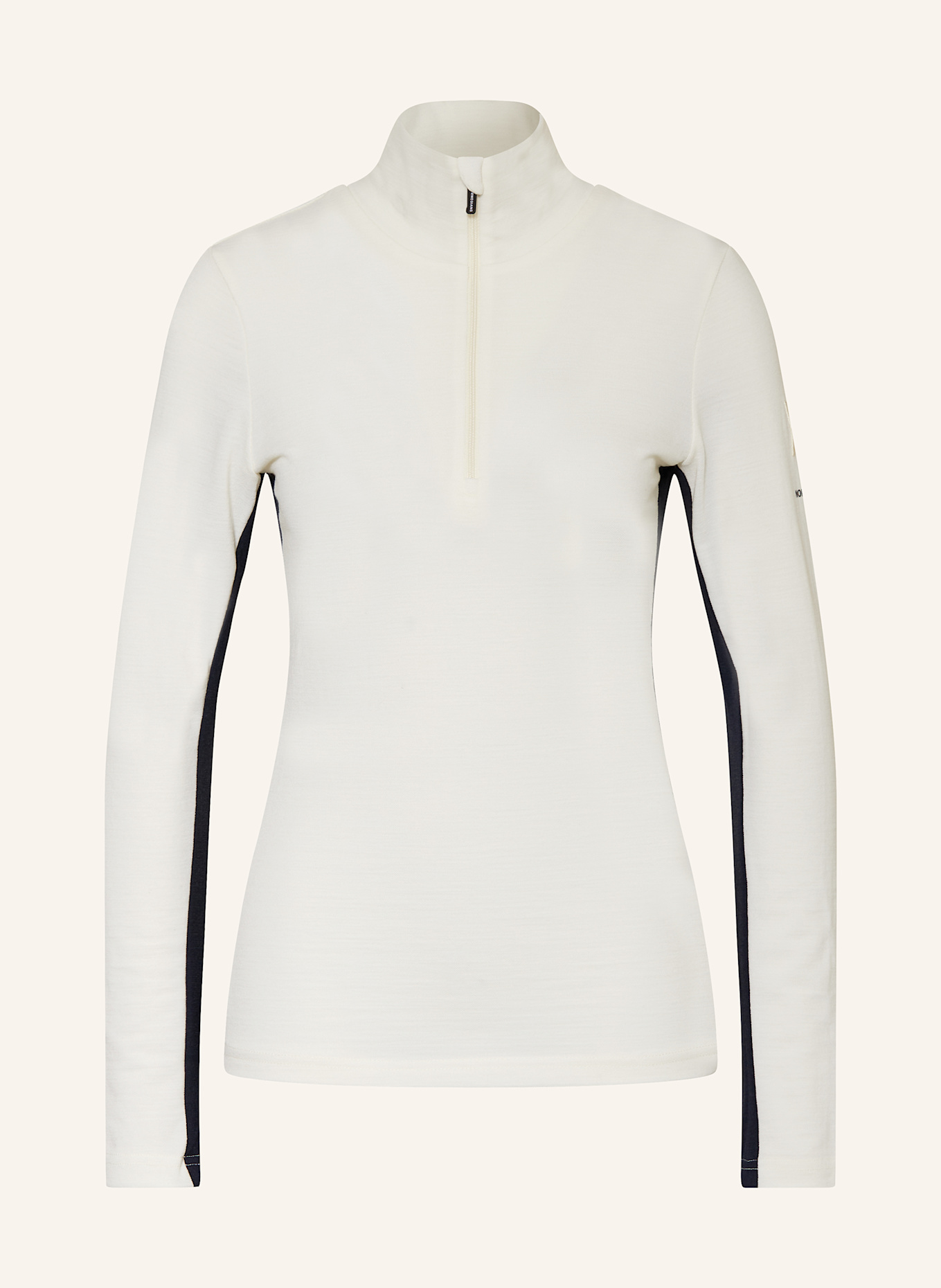 WE NORWEGIANS Bunda Midlayer VOSS z piké a merino vlny: BÍLÁ