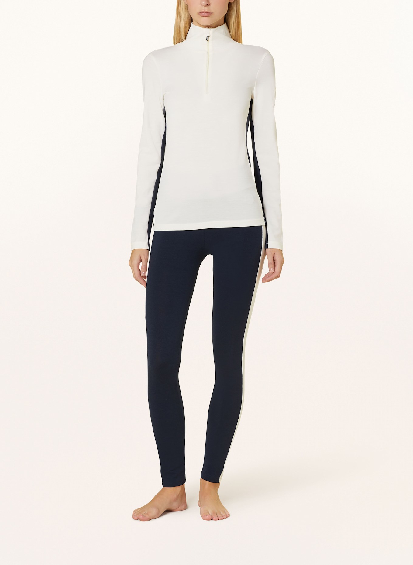 WE NORWEGIANS Bunda Midlayer VOSS z piké a merino vlny: BÍLÁ