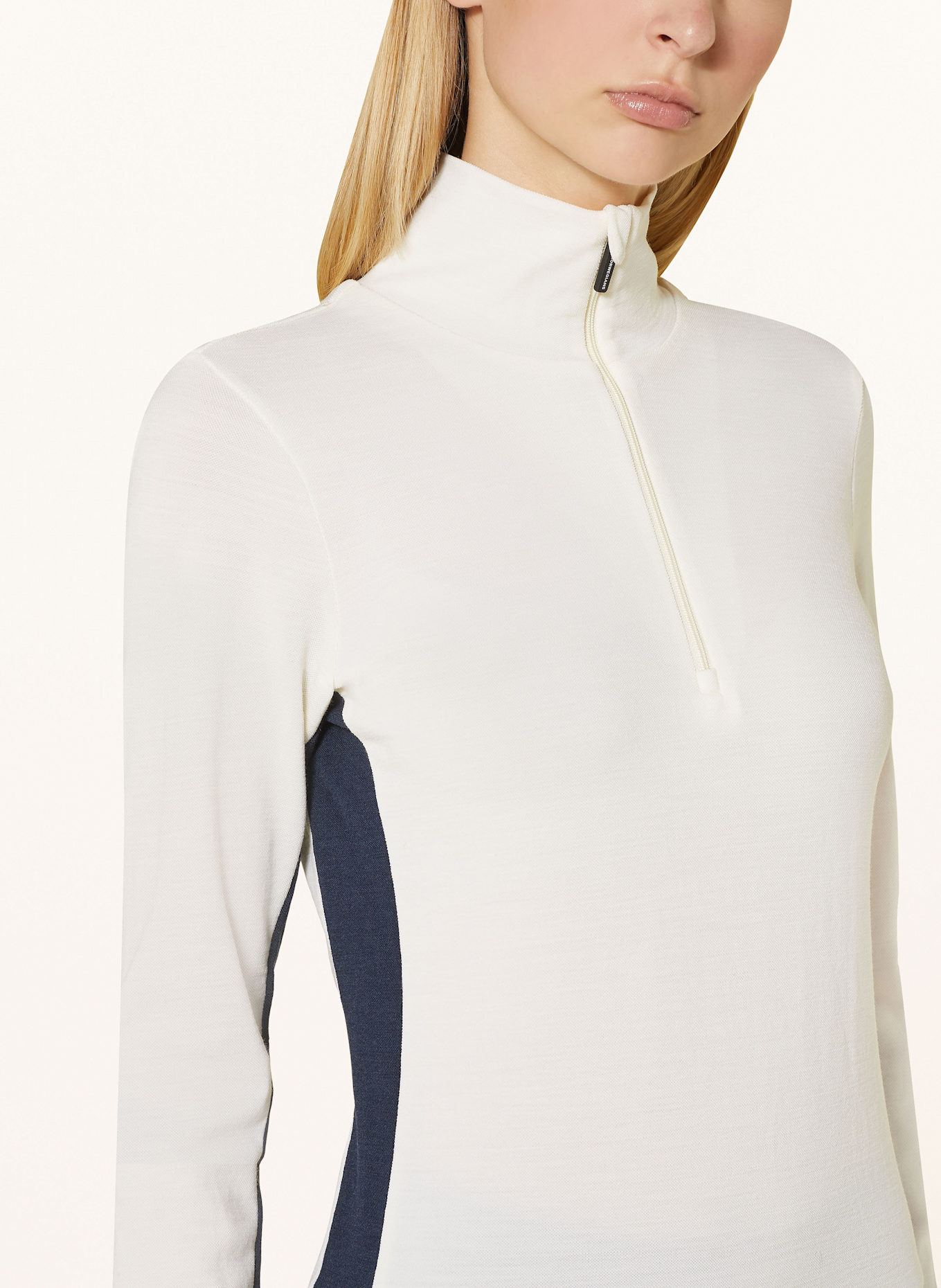 WE NORWEGIANS Bunda Midlayer VOSS z piké a merino vlny: BÍLÁ