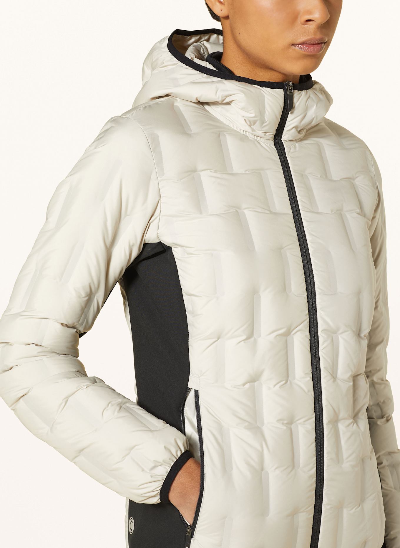 COLMAR Hybrid down jacket in beige black