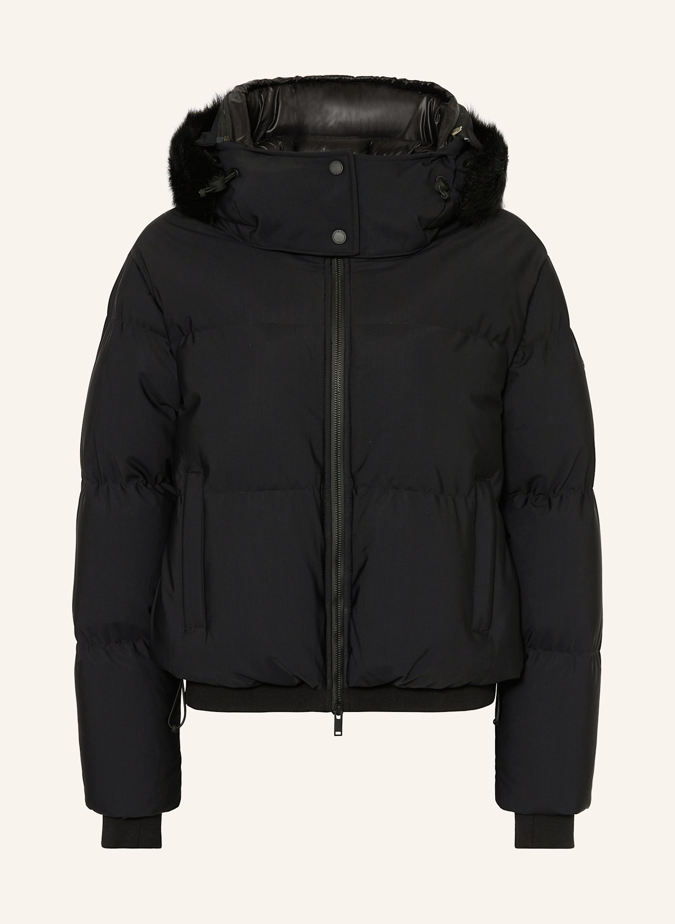 MOOSE KNUCKLES MISTI PUFFER down jacket with detachable hood, Color: BLACK (Image 1)