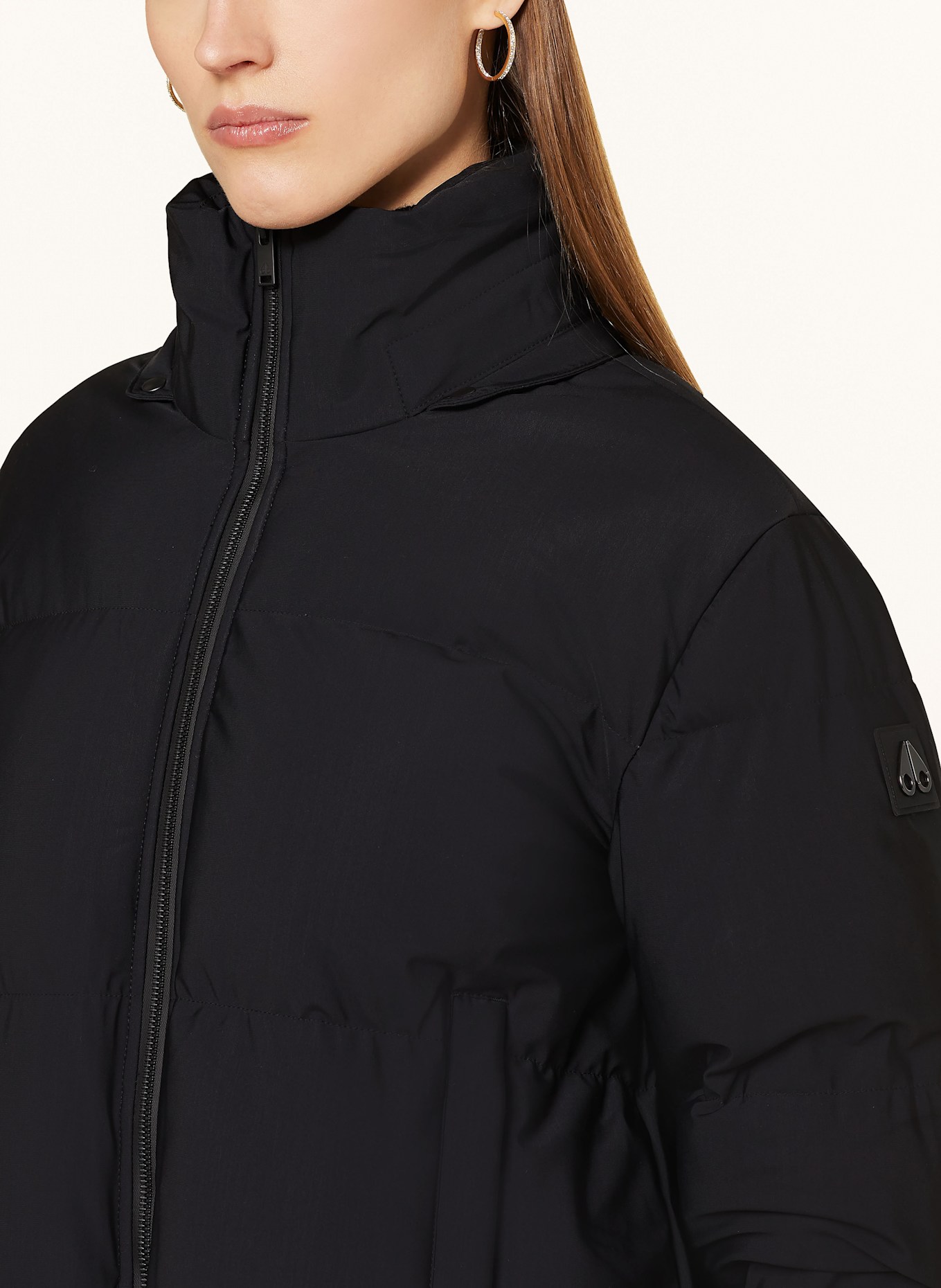 MOOSE KNUCKLES MISTI PUFFER down jacket with detachable hood, Color: BLACK (Image 6)