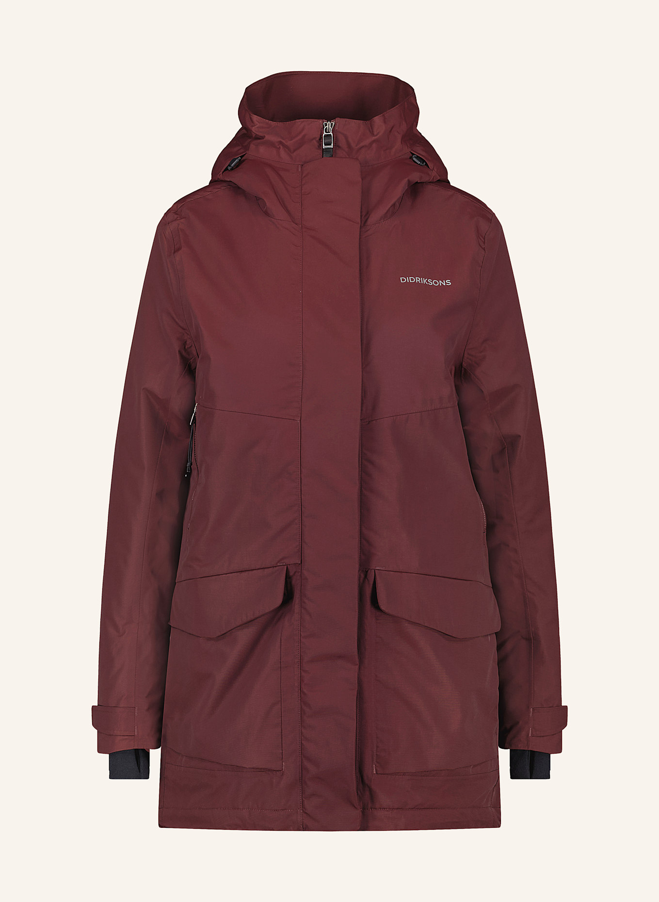 DIDRIKSONS parka: DONKERROOD