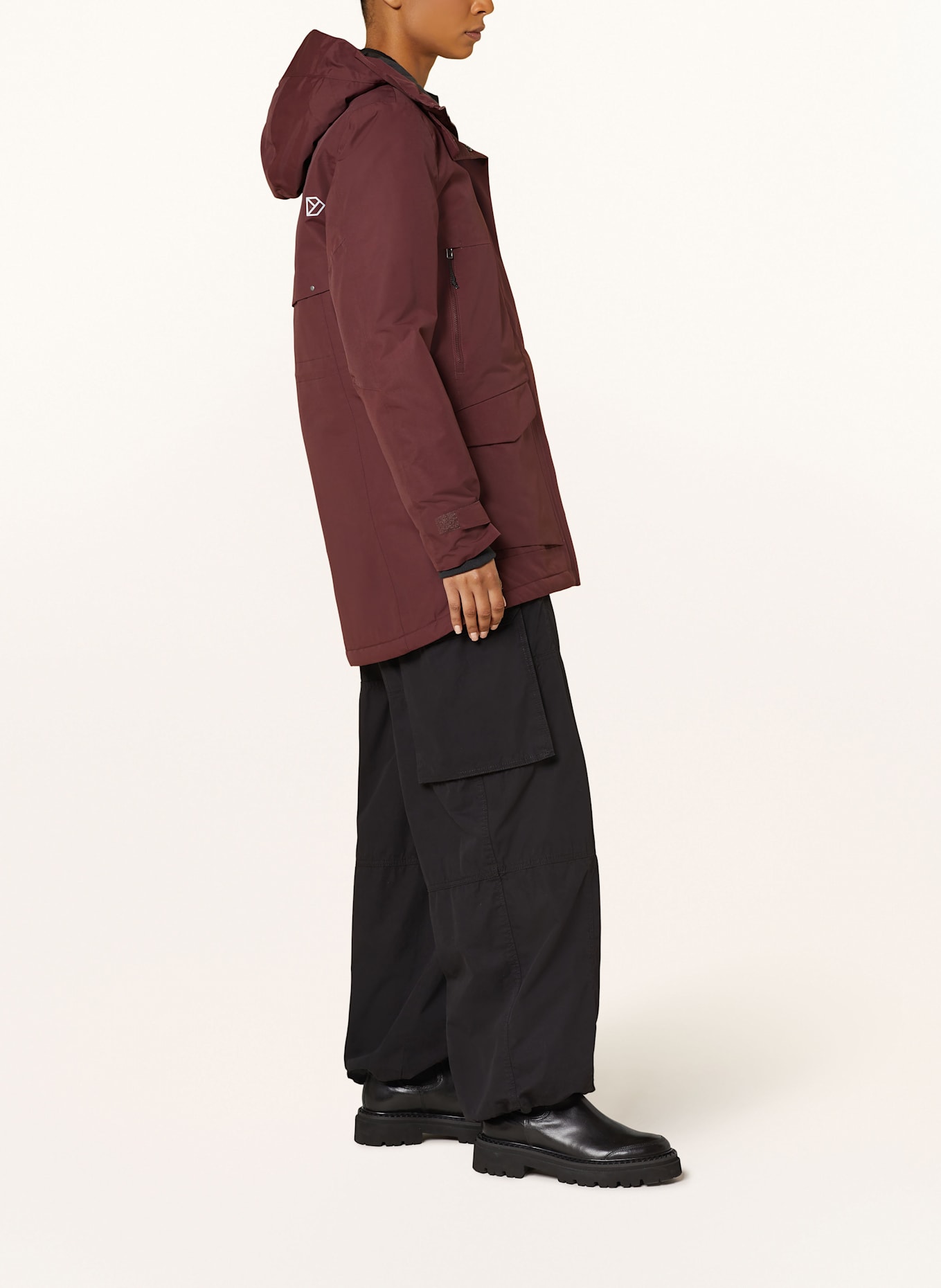 DIDRIKSONS parka: DONKERROOD