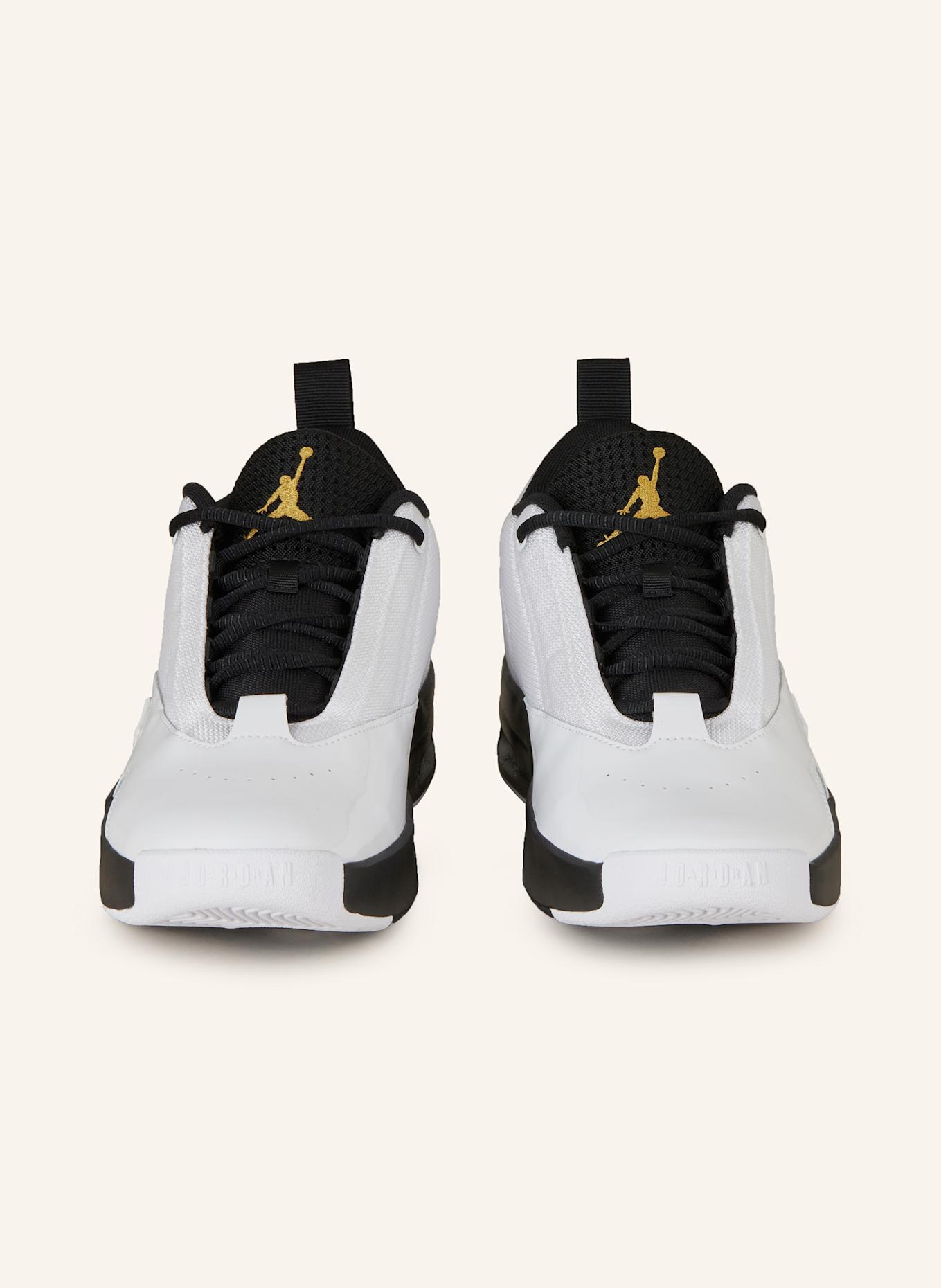 Black and gold jordan basketball shoes sale