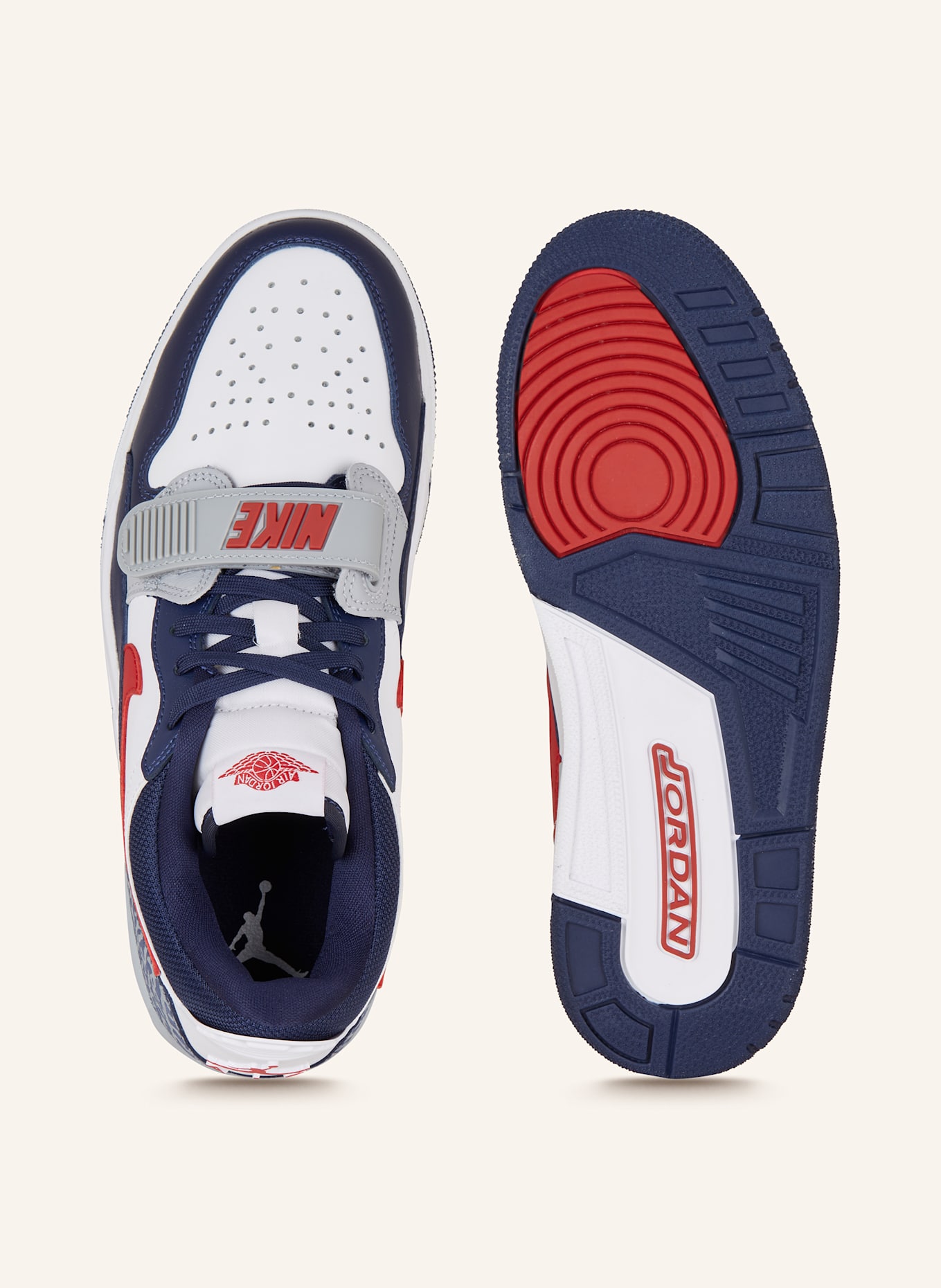 JORDAN Basketball shoes AIR JORDAN LEGACY 312 in white dark blue red