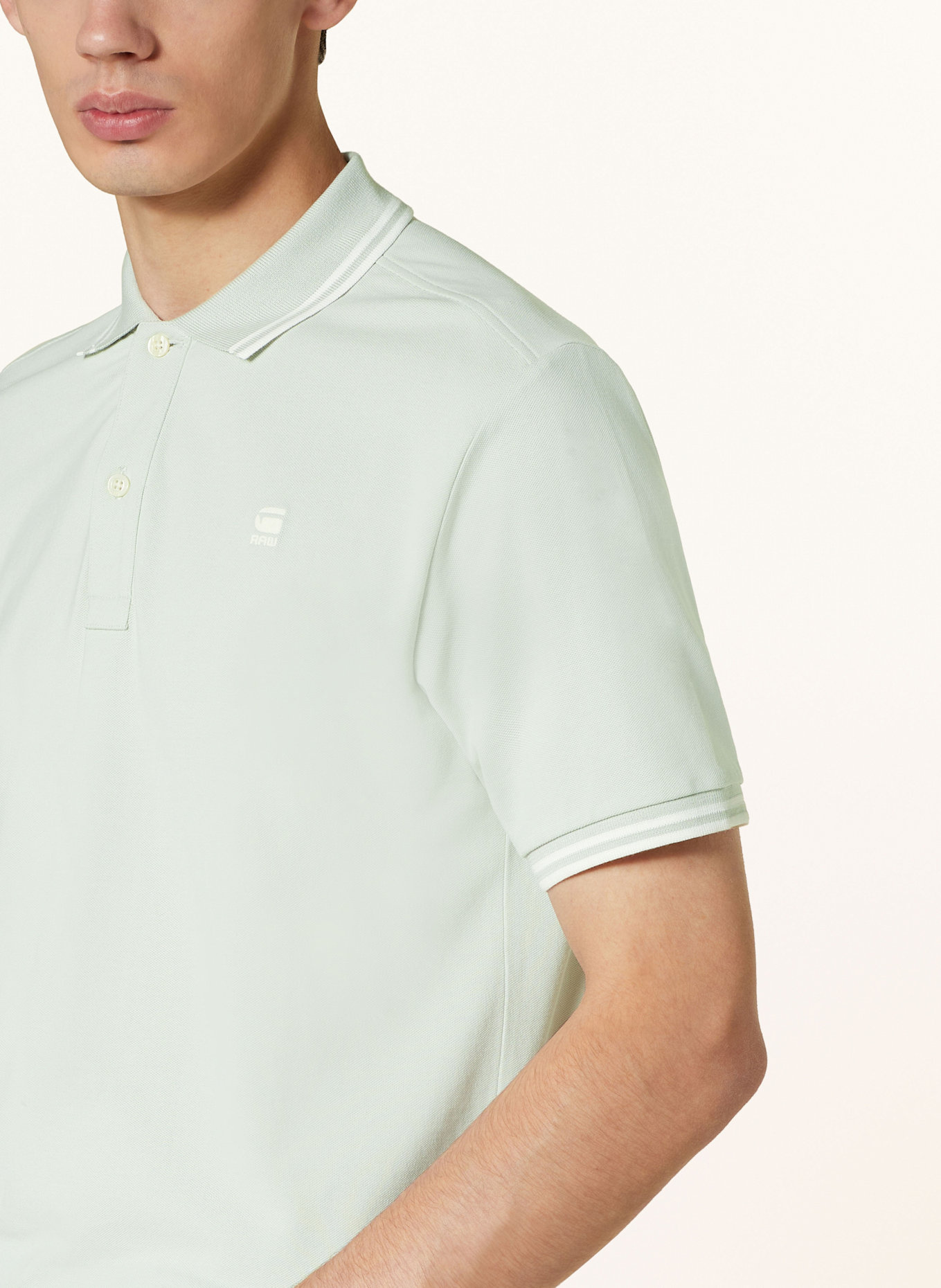 G-Star Piqué-Poloshirt DUNDA: HELLGRÜN