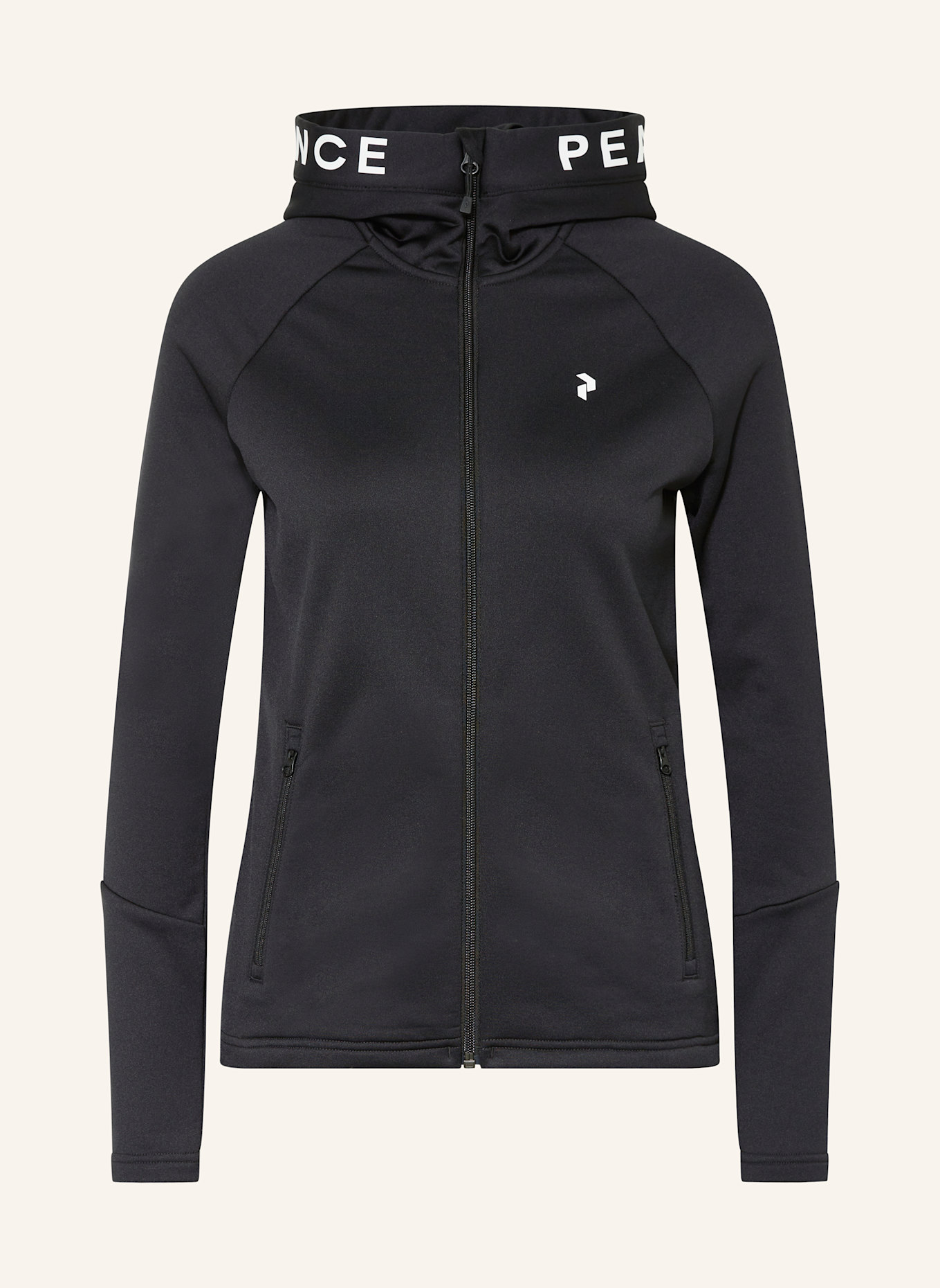 Peak Performance Veste intermédiaire RIDER ZIP HOOD: NOIR