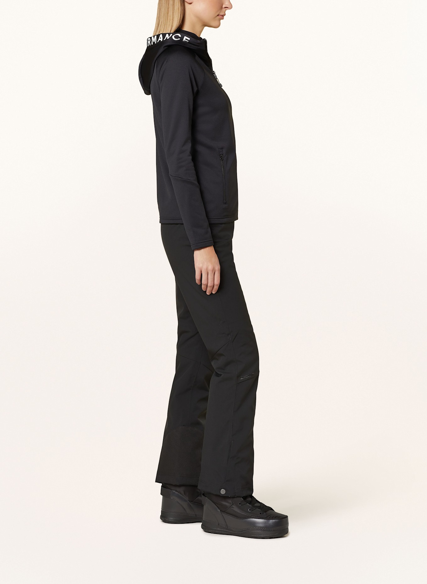 Peak Performance Veste intermédiaire RIDER ZIP HOOD: NOIR