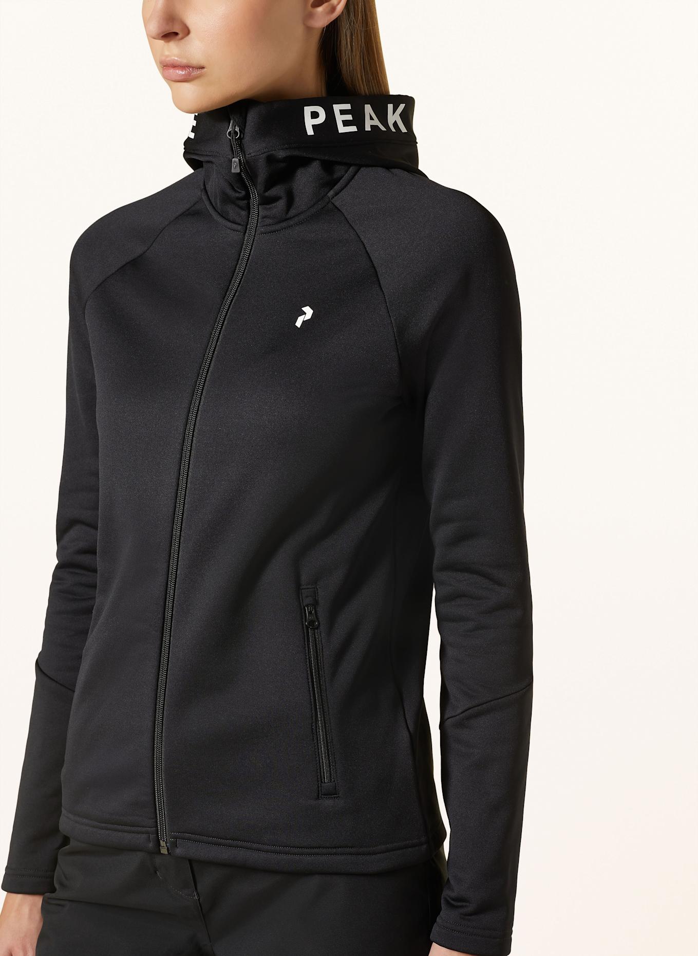Peak Performance Veste intermédiaire RIDER ZIP HOOD: NOIR