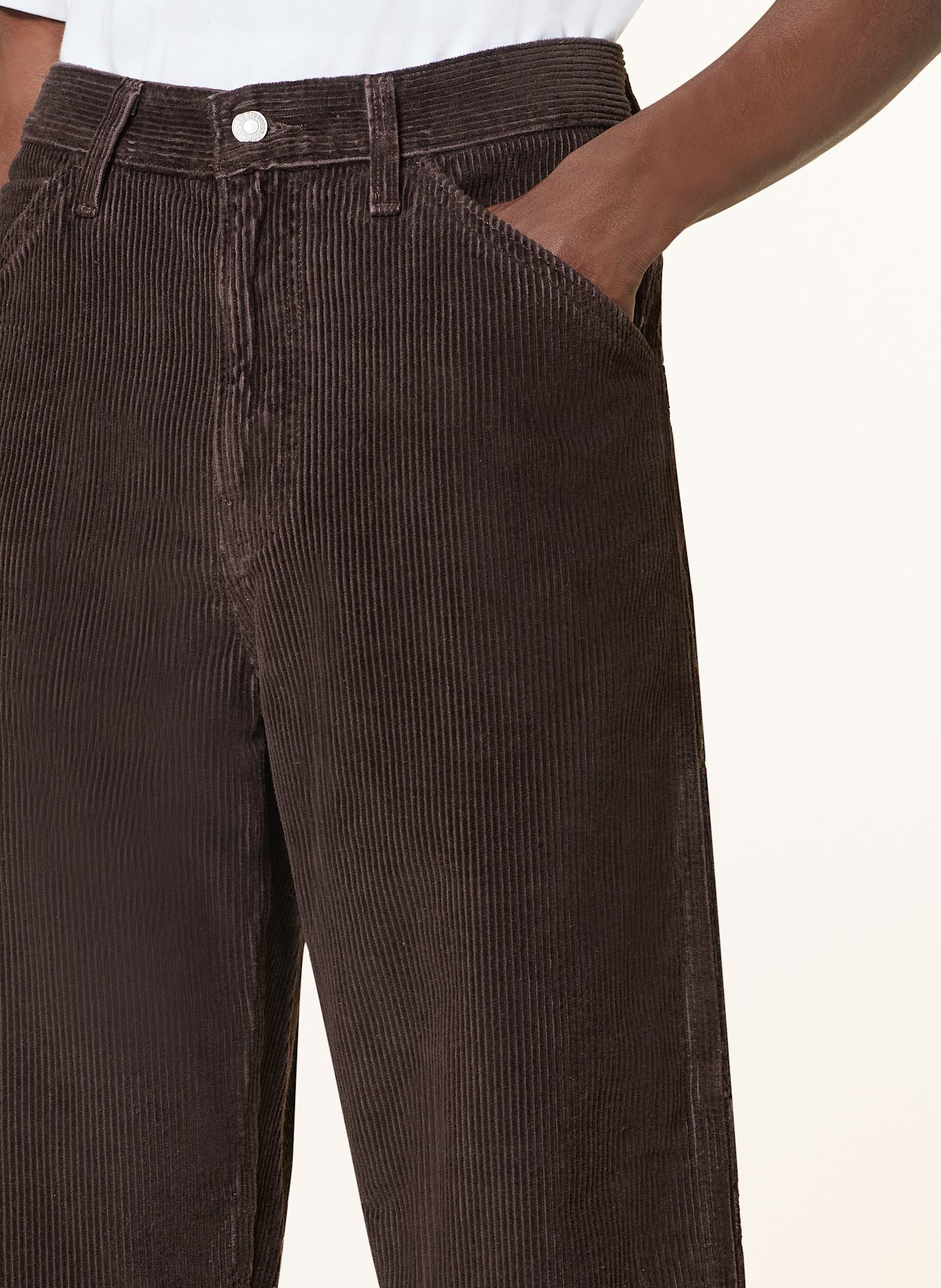 Levi's® Corduroy trousers CARPENTER Loose fit: DARK BROWN