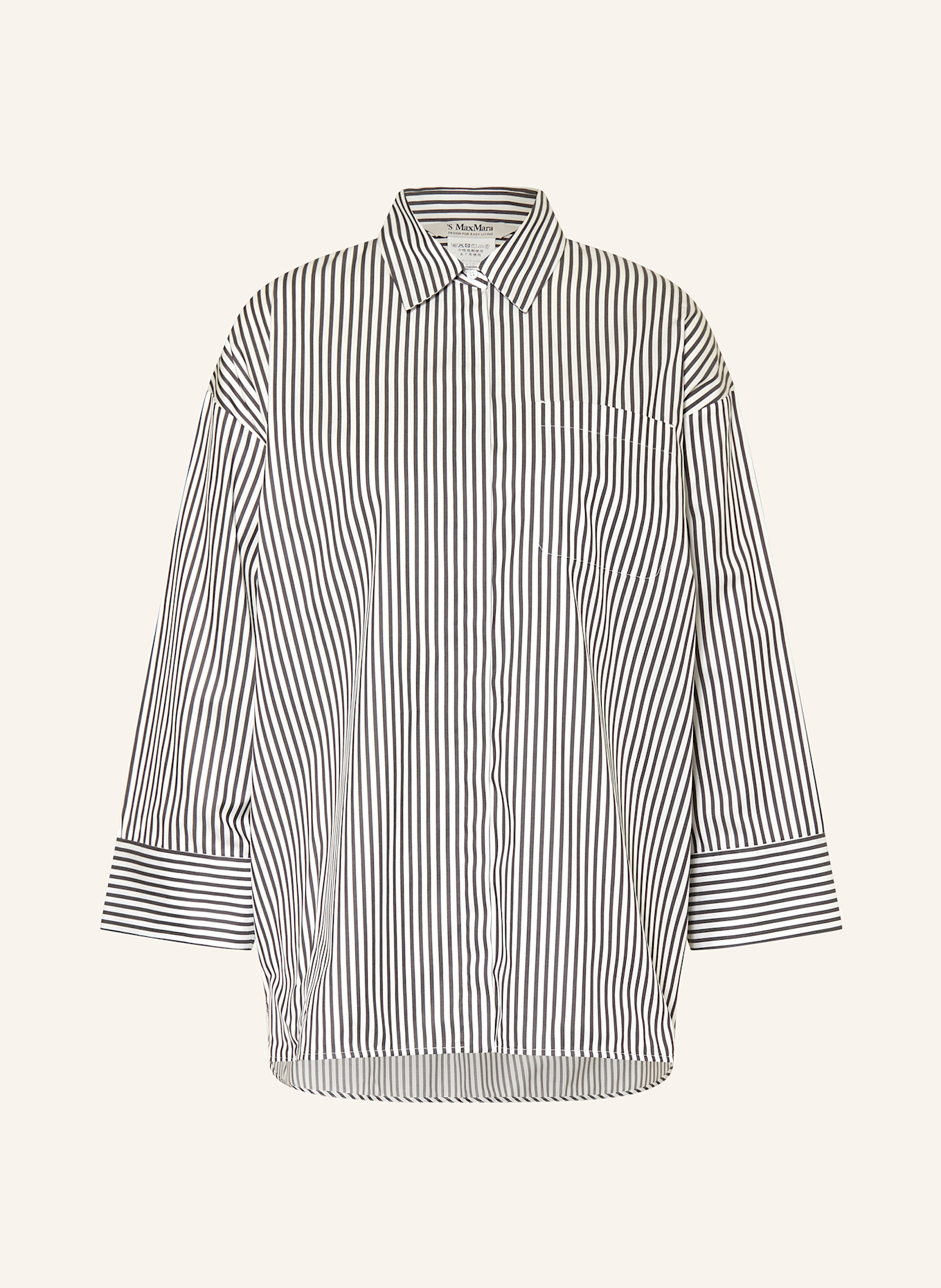 S Max Mara Shirt blouse FANO in black/ white