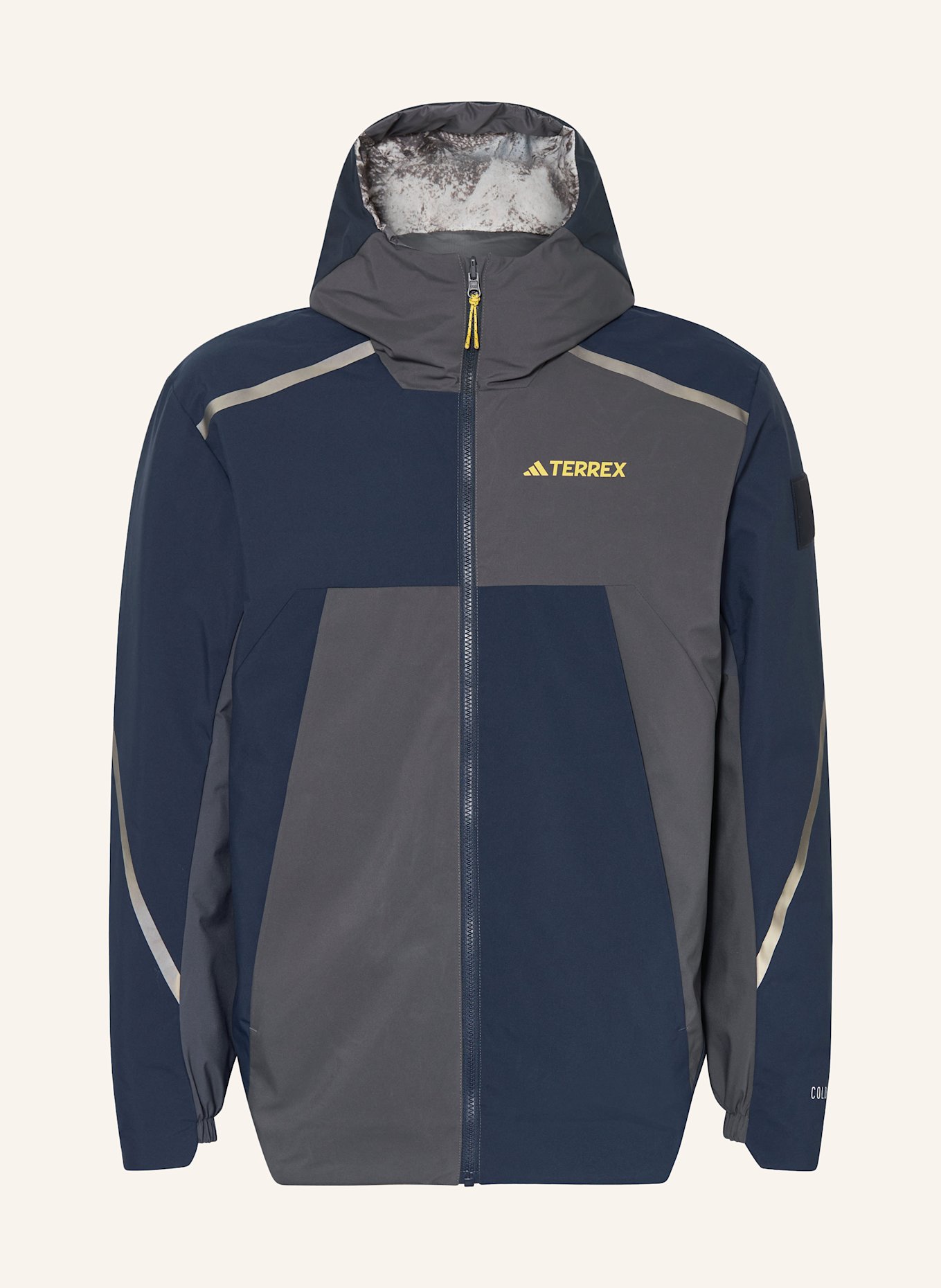 adidas TERREX Down jacket COLD.RDY: BLUE / GRAY