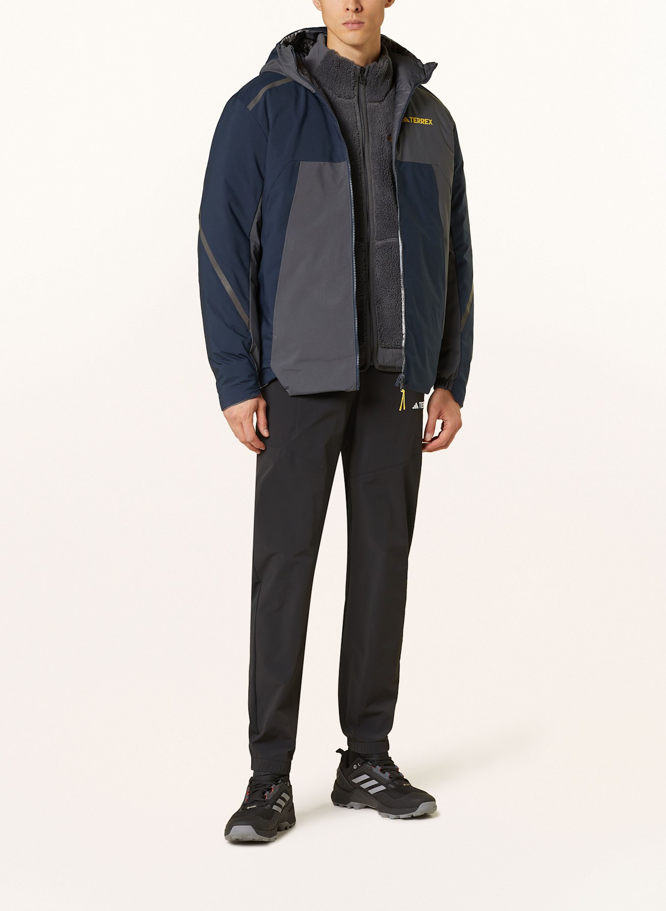 adidas TERREX Down jacket COLD.RDY: BLUE / GRAY