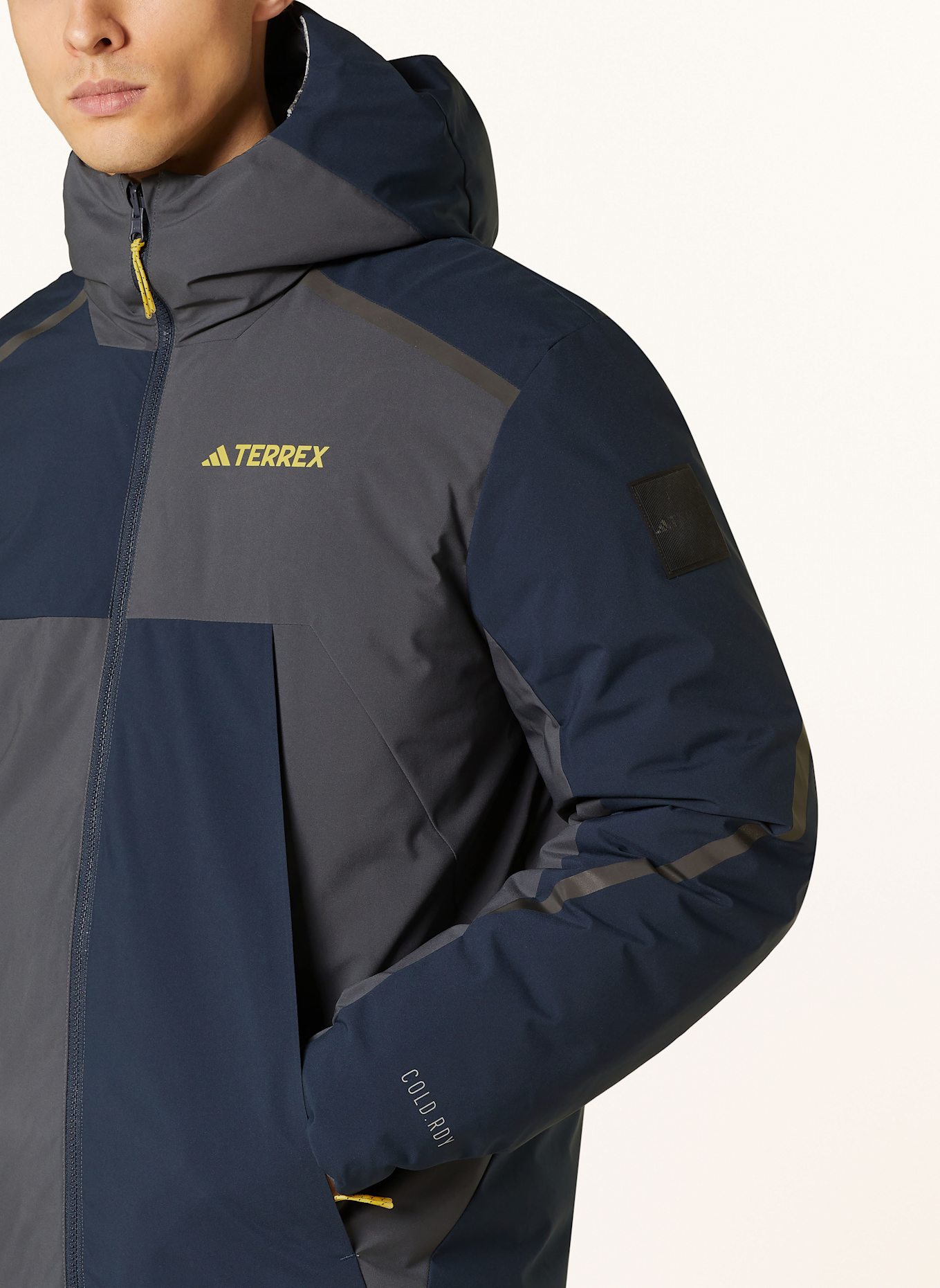adidas TERREX Down jacket COLD.RDY: BLUE / GRAY