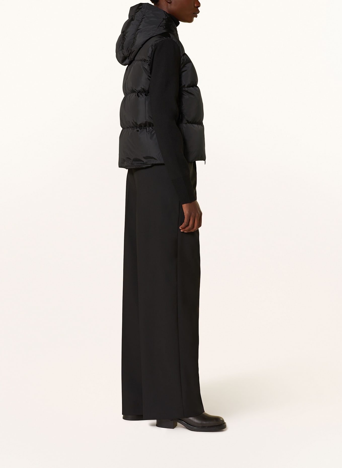 CANADA GOOSE Daunenjacke im Materialmix: SCHWARZ