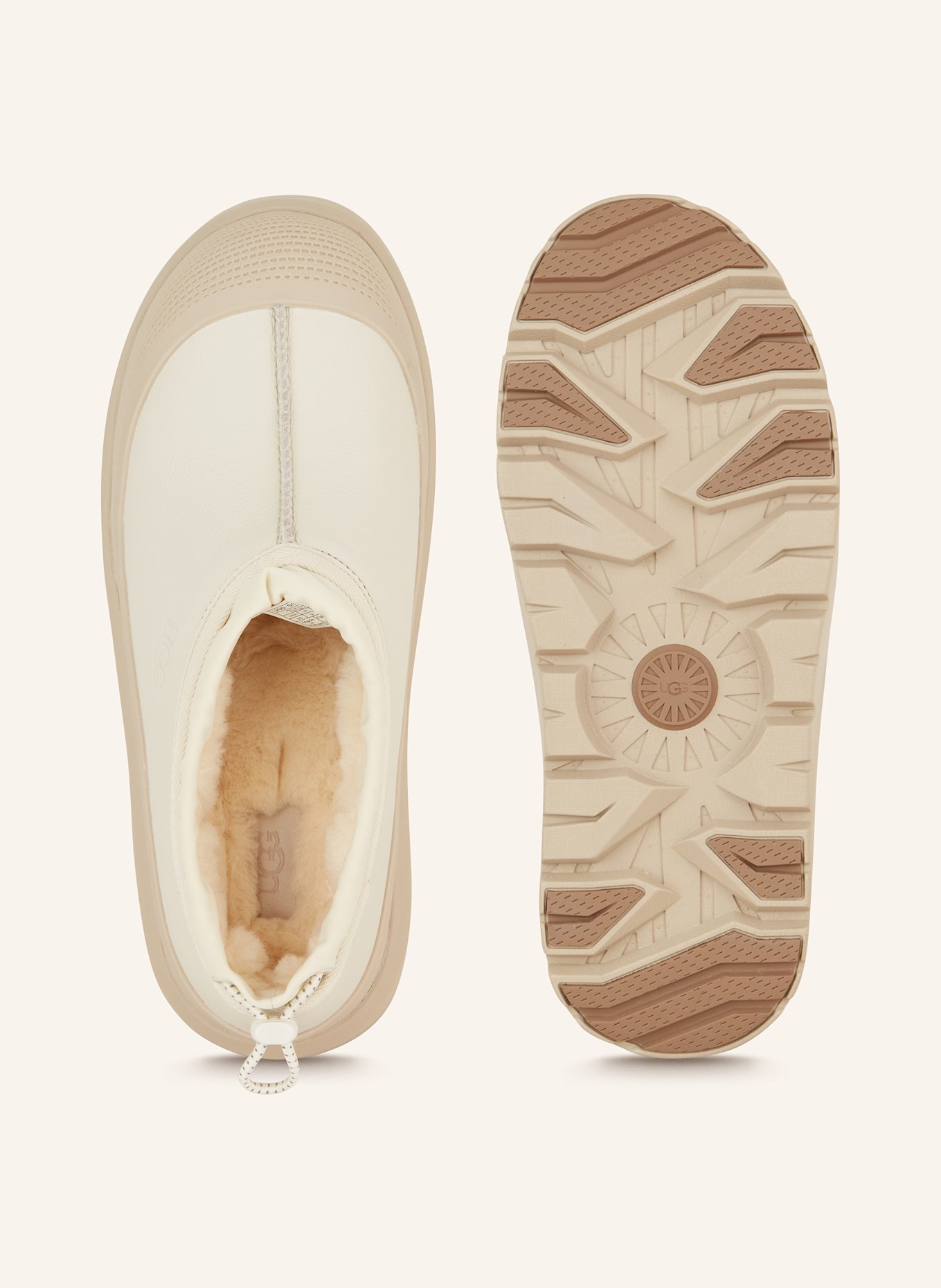 UGG TASMAN WEATHER HYBRID slip ons in ecru
