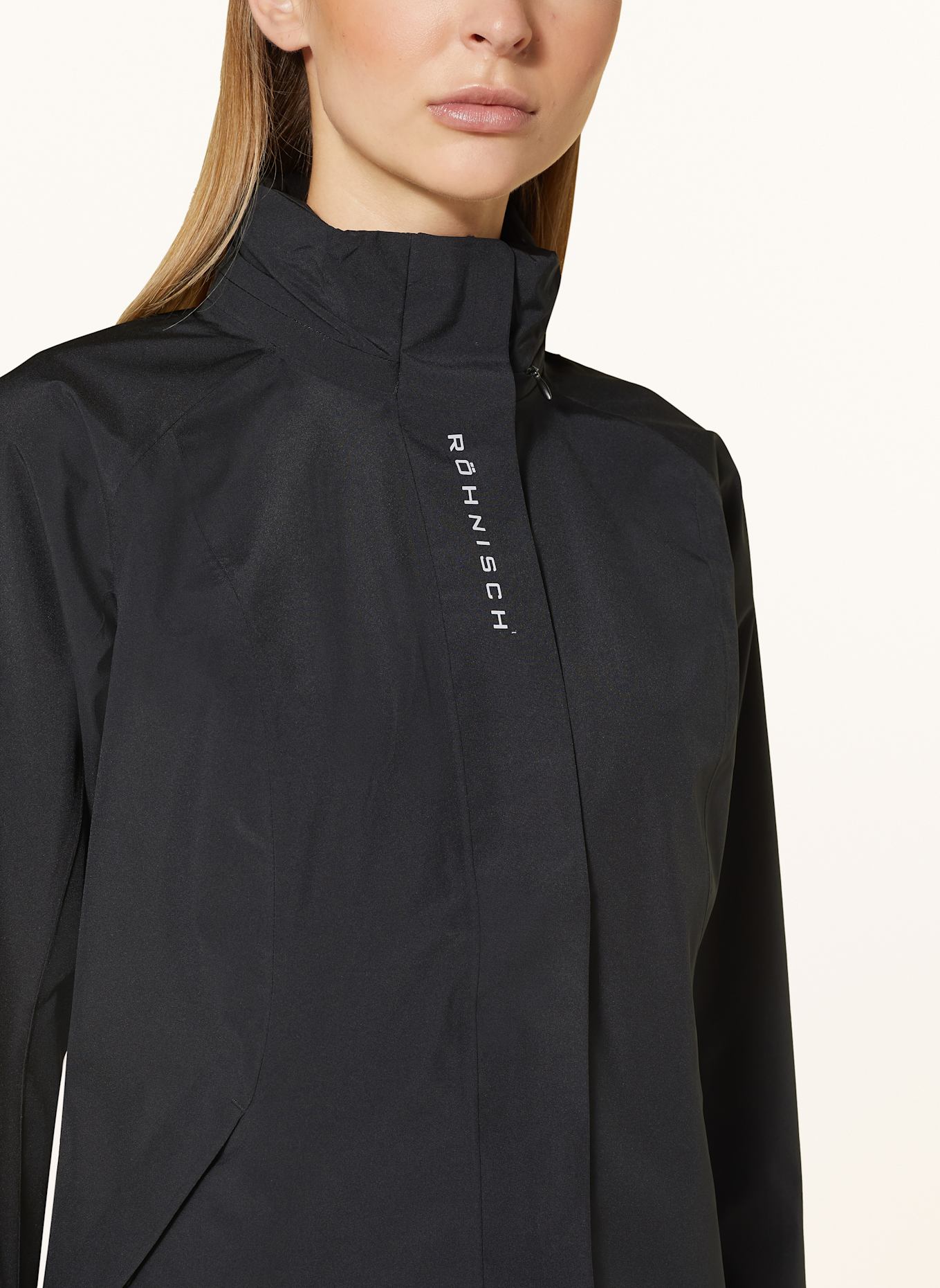 RÖHNISCH STORM RAIN JACKET outdoor jacket, Color: BLACK (Image 4)
