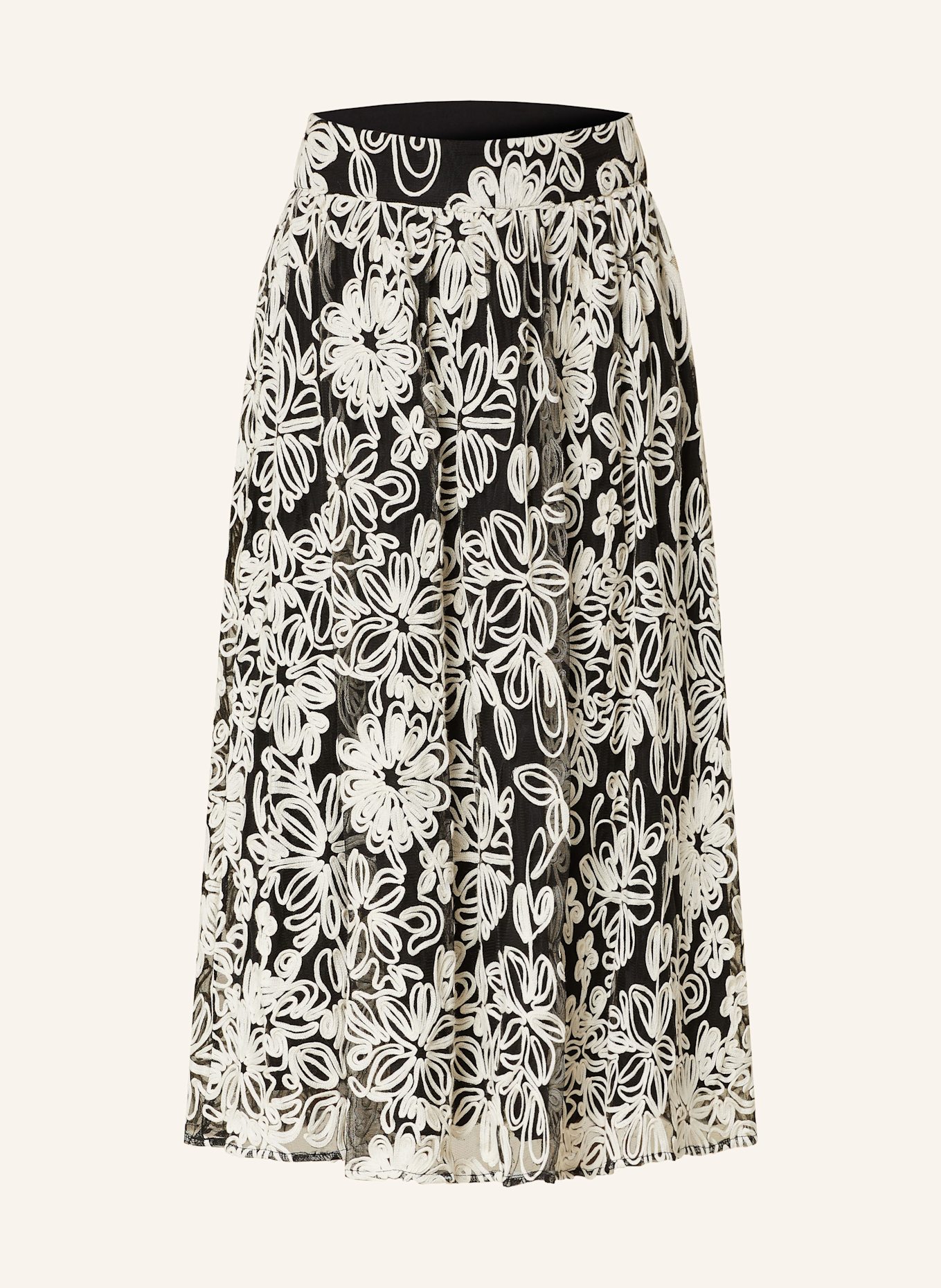 ROUGE VILA Skirt, Color: BLACK/ ECRU (Image 1)