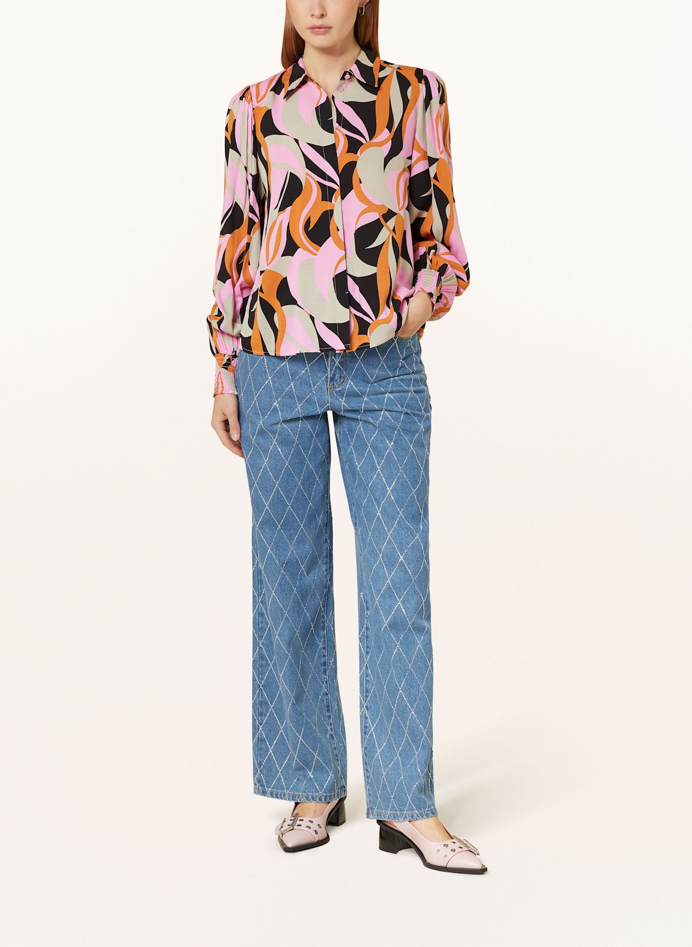 Y.A.S. Koszula: JASNOCZARY / RÓŻOWY / KONIAKOWY