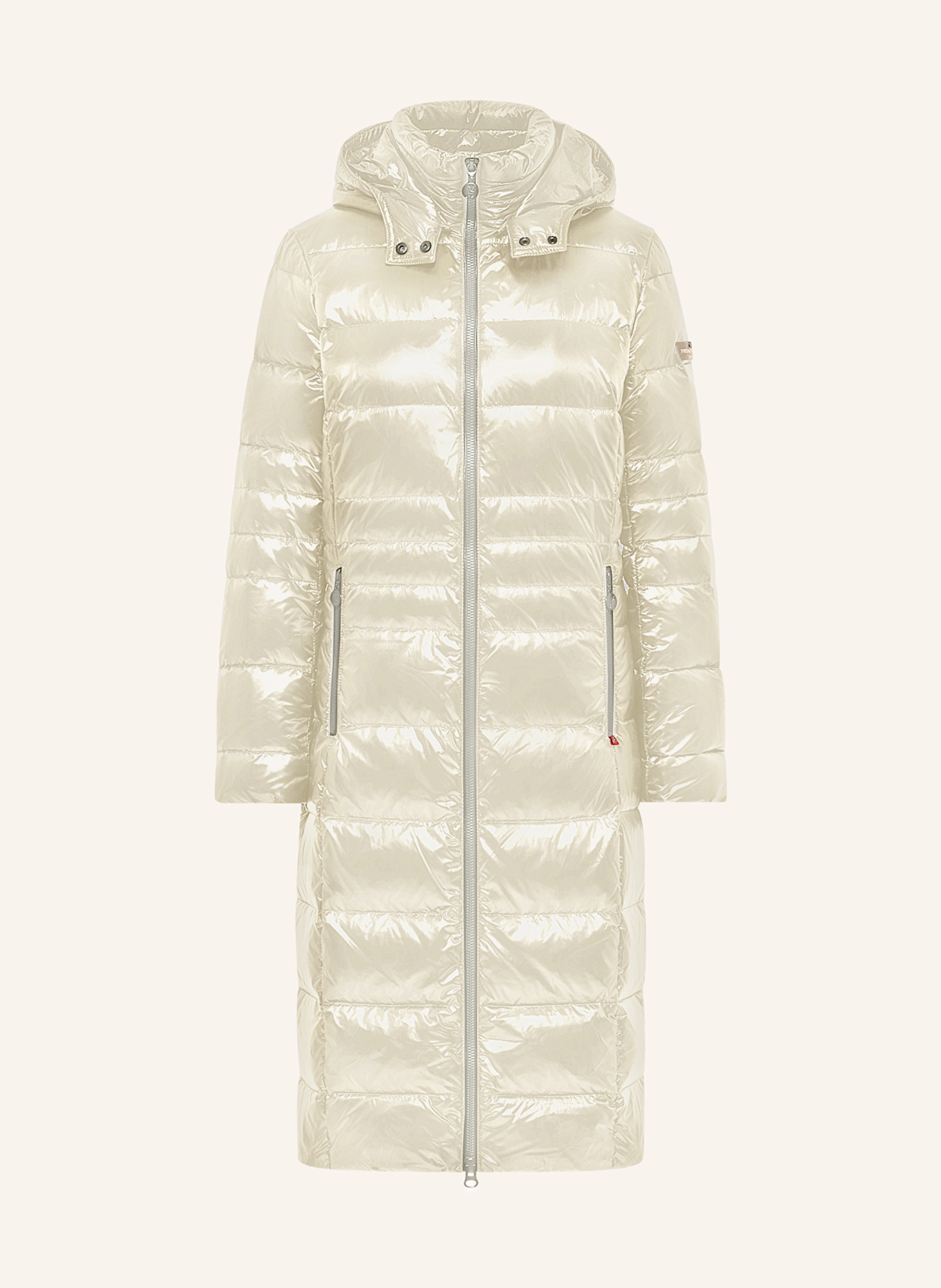 FRIEDA & FREDDIES Steppmantel DALIA LONG2 mit abnehmbarer Kapuze: CREME