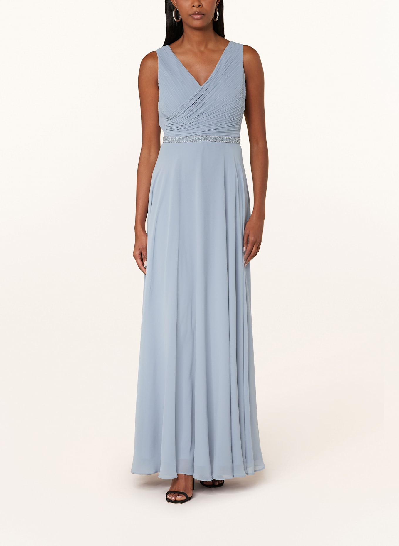 Vera Mont Abendkleid mit Schmuckperlen: HELLBLAU